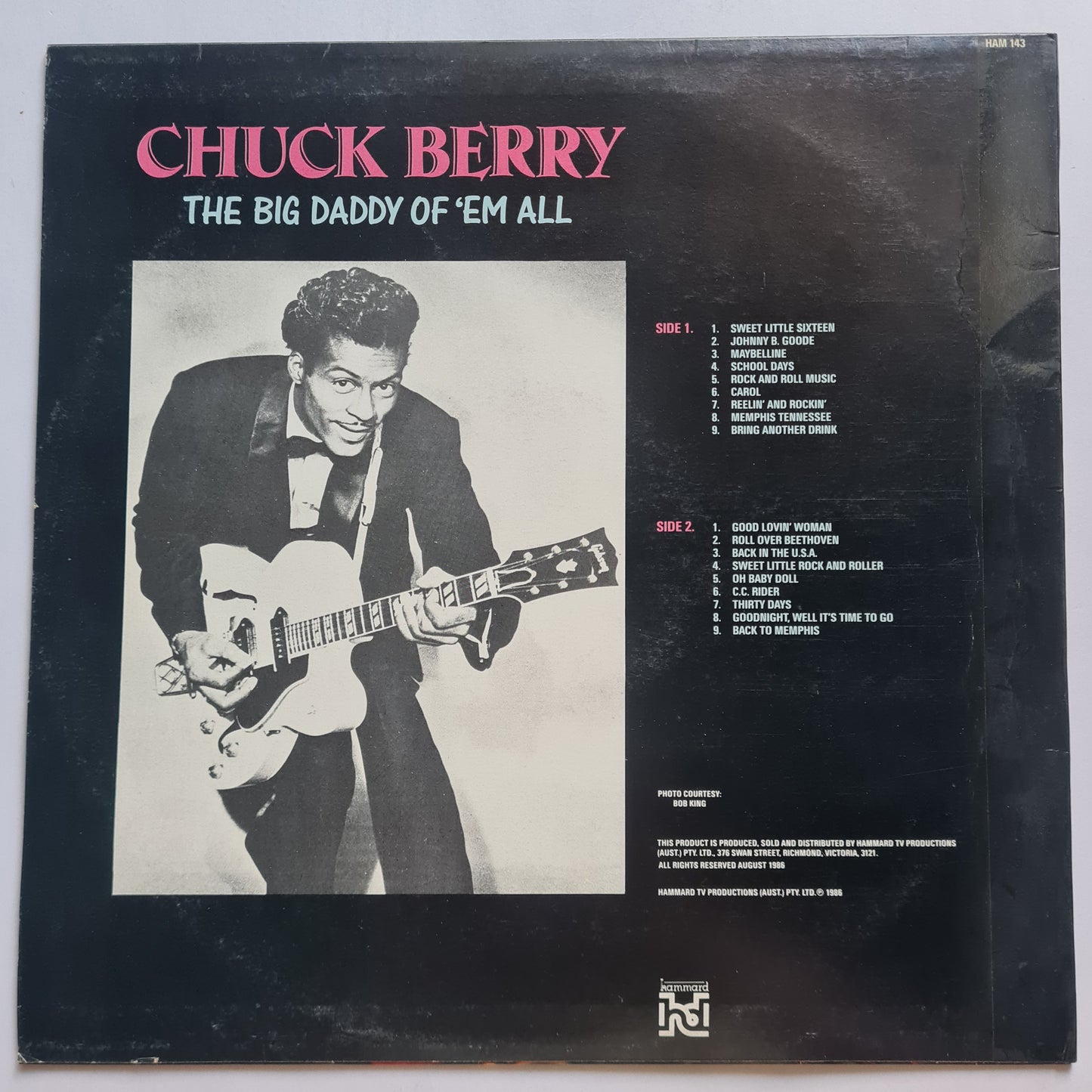 Chuck Berry – 18 Smash Hits: The Big Daddy Of The All - 1986 - Vinyl Record LP