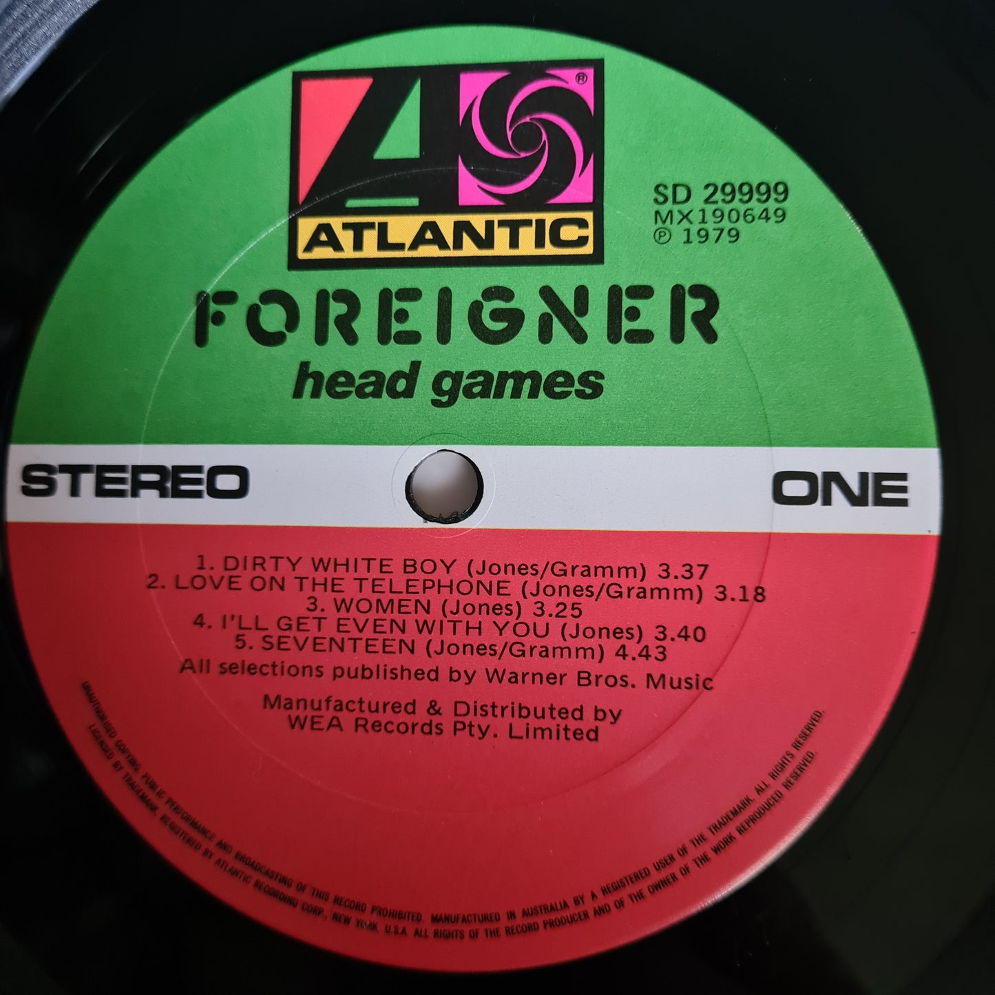 Foreigner – Head Games - 1979 - Vinyl Record LP