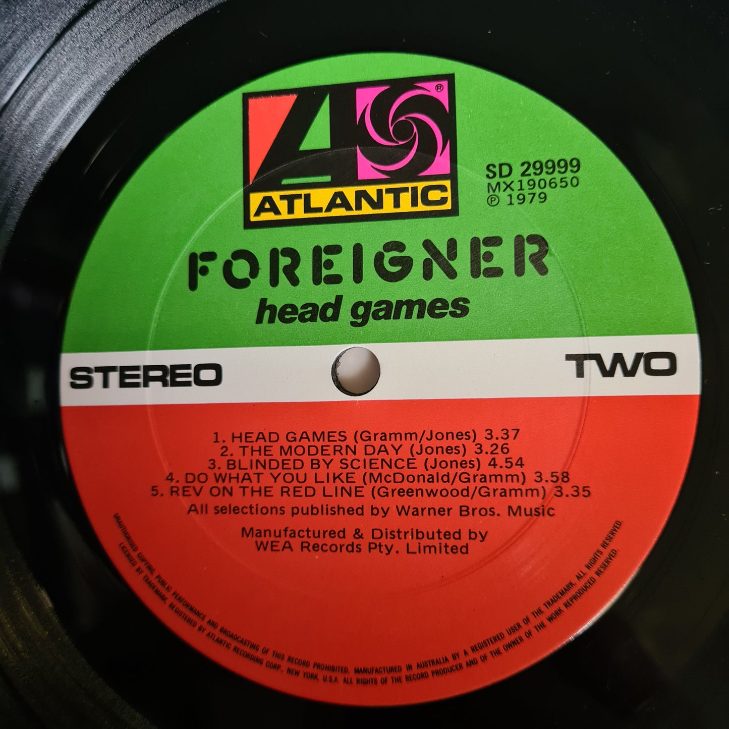 Foreigner – Head Games - 1979 - Vinyl Record LP