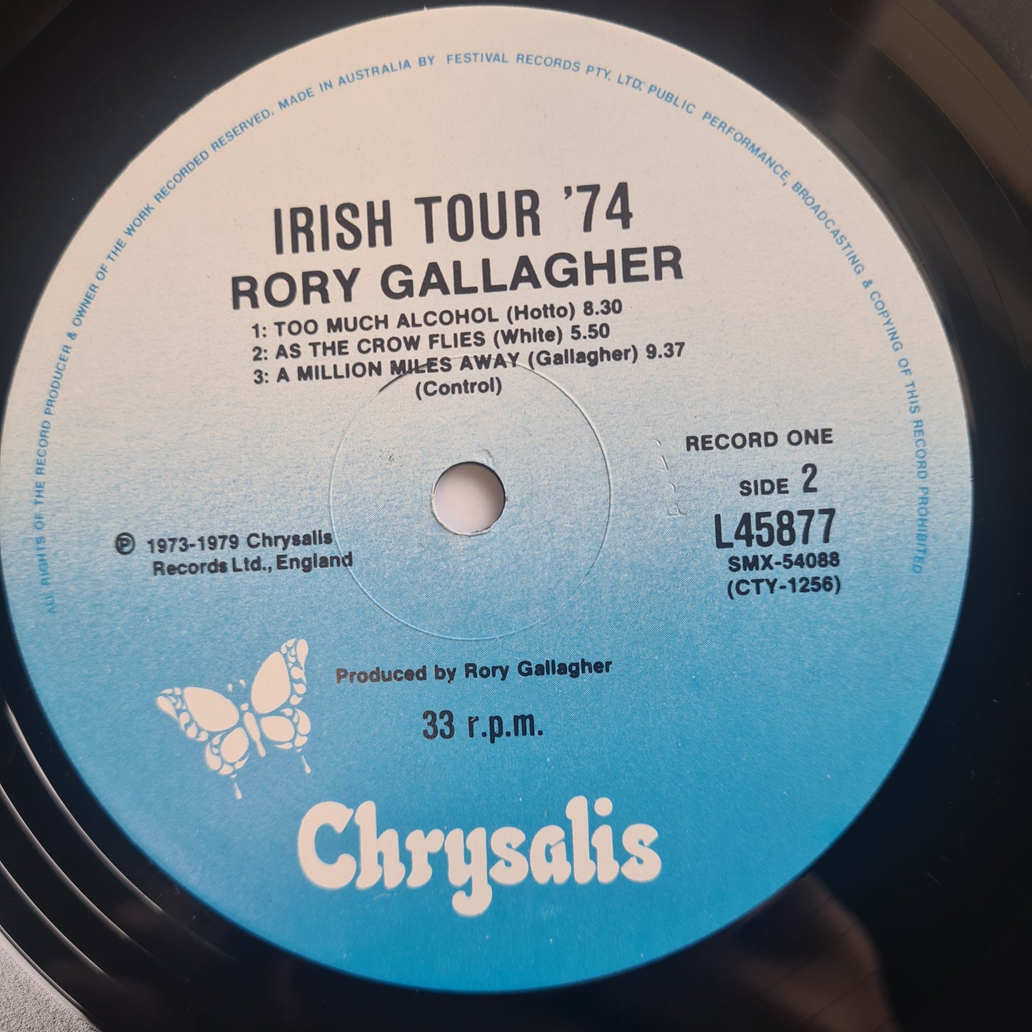 Rory Gallagher – Irish Tour '74 - 1979 - Vinyl Record 2LP