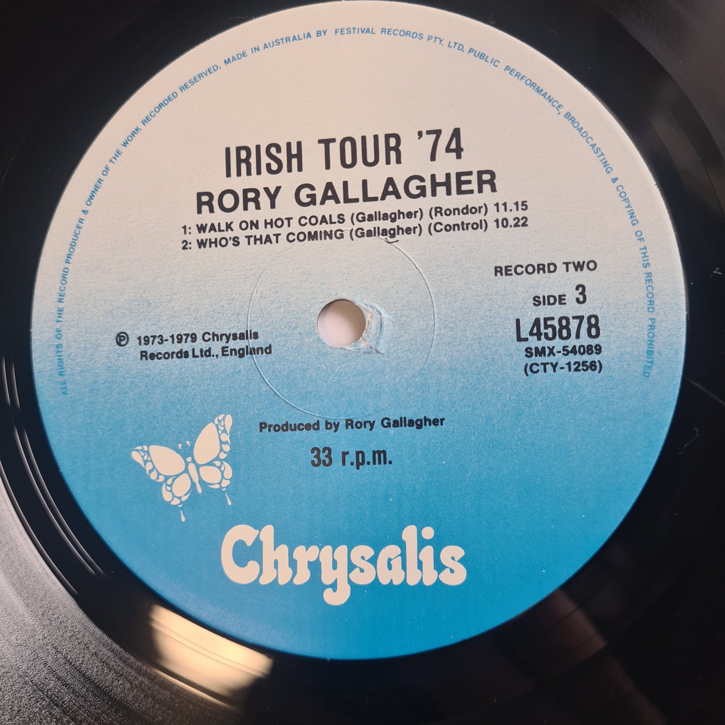 Rory Gallagher – Irish Tour '74 - 1979 - Vinyl Record 2LP