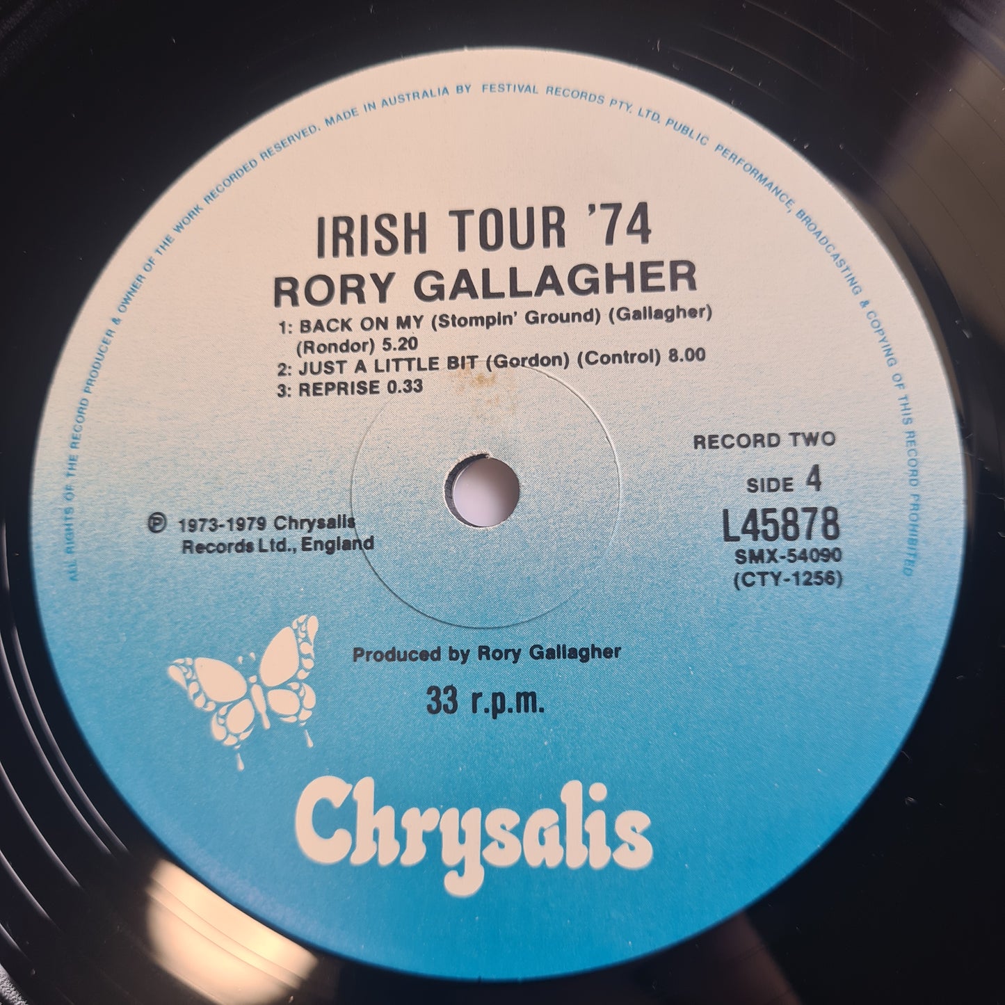 Rory Gallagher – Irish Tour '74 - 1979 - Vinyl Record 2LP