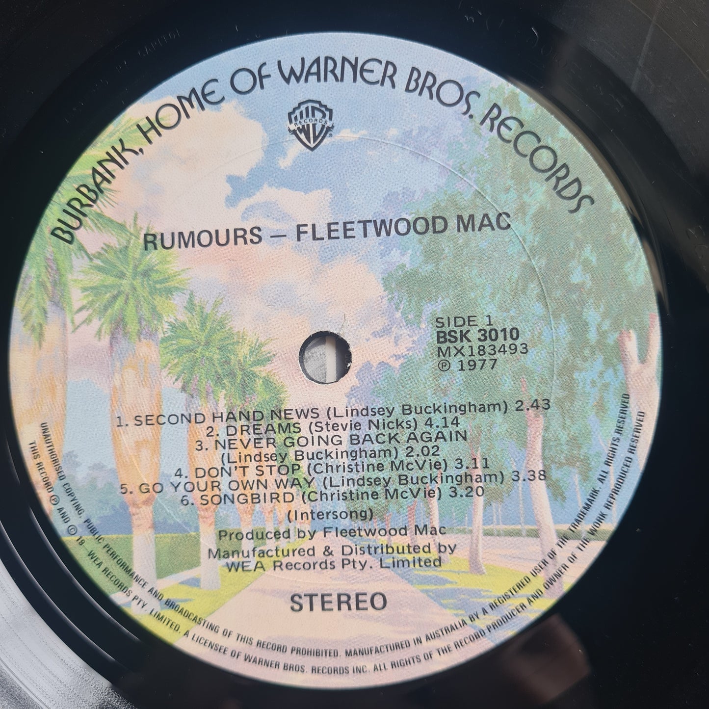 Fleetwood Mac – Rumours - 1977 - Vinyl Record LP (Textured cover with Hype Sticker)