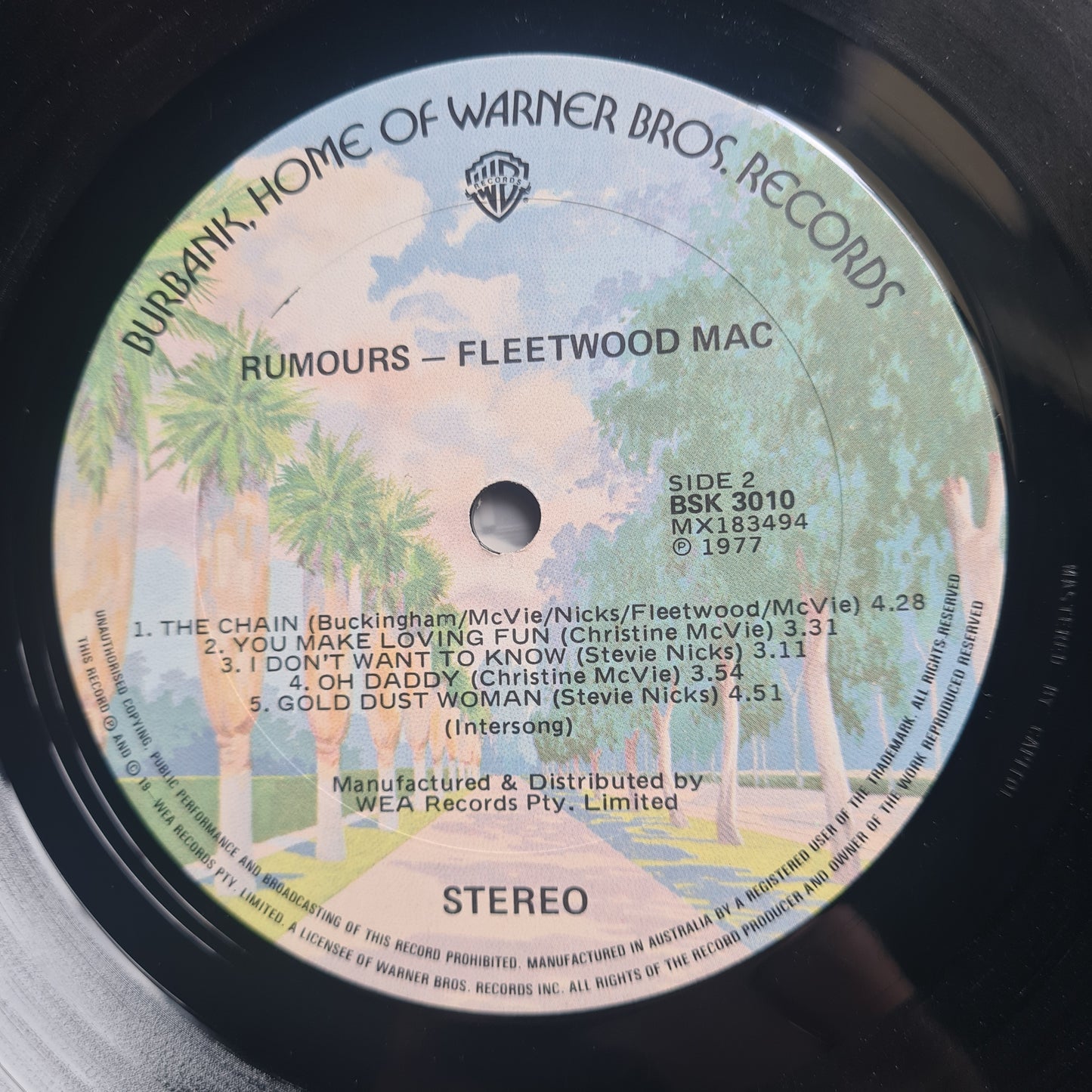 Fleetwood Mac – Rumours - 1977 - Vinyl Record LP (Textured cover with Hype Sticker)