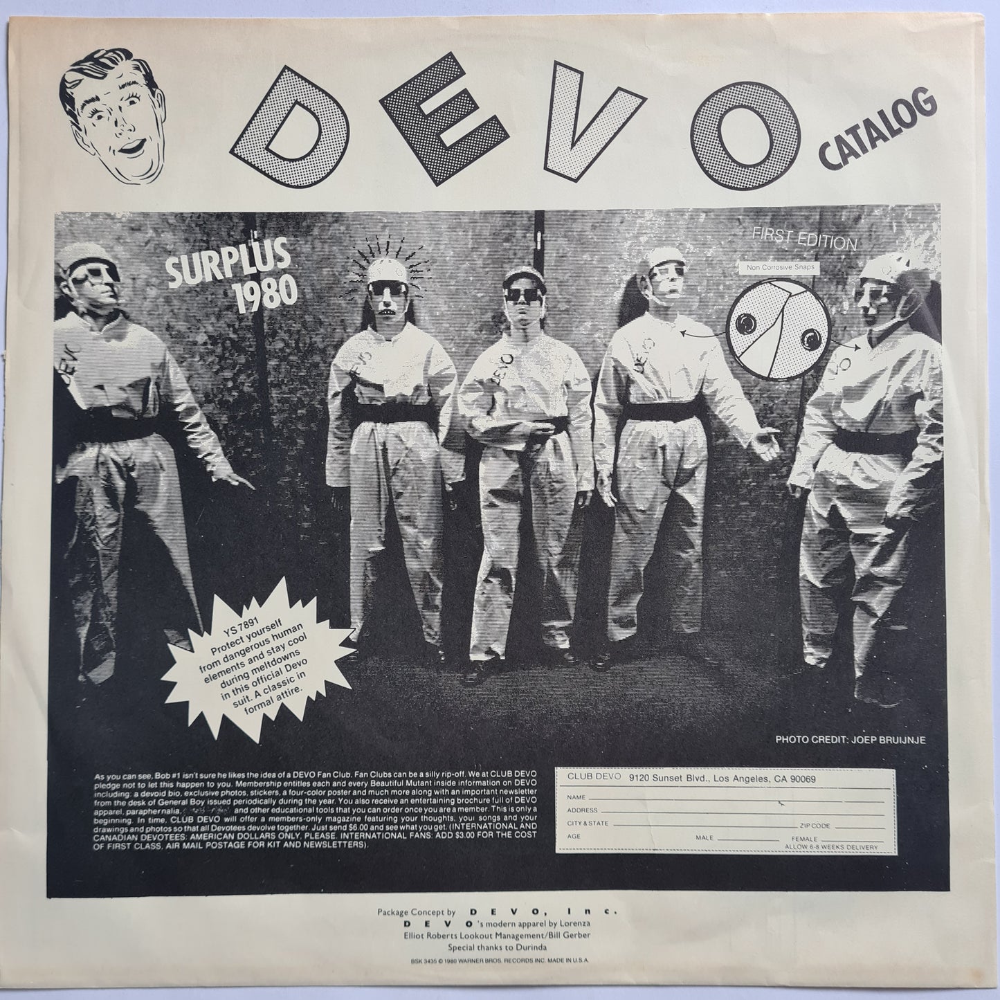 Devo – Freedom Of Choice - 1980 - Vinyl Record LP