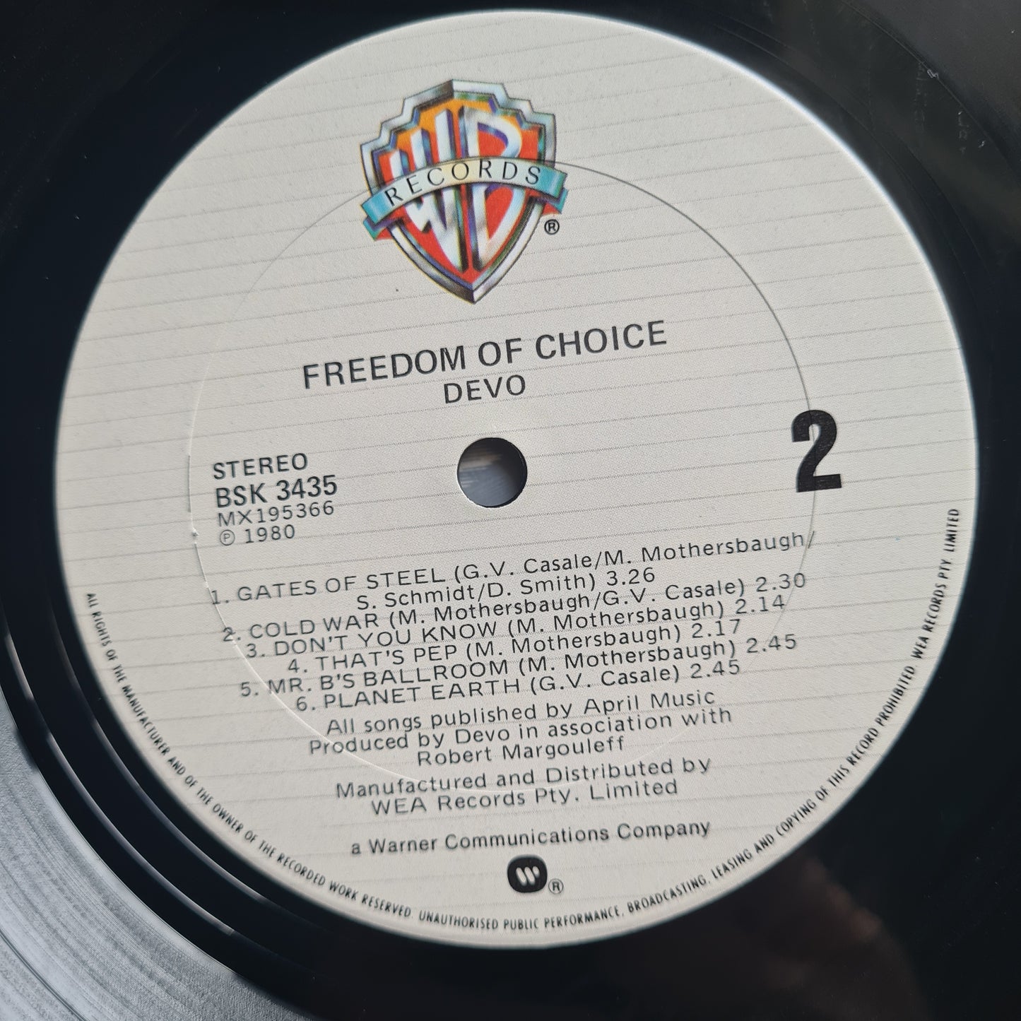 Devo – Freedom Of Choice - 1980 - Vinyl Record LP