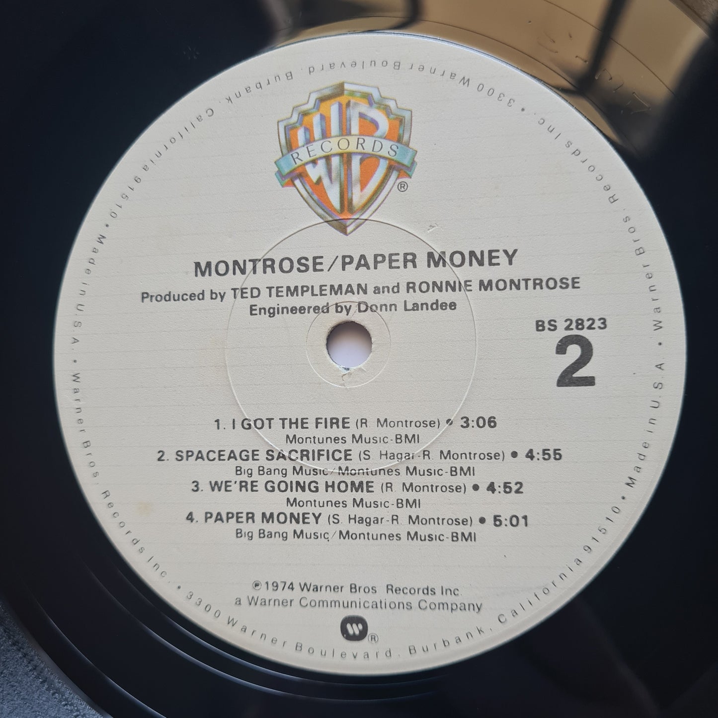 Montrose (Sammy Hagar/Van Halen) – Paper Money - 1974 (1978 USA Pressing) - Vinyl Record LP