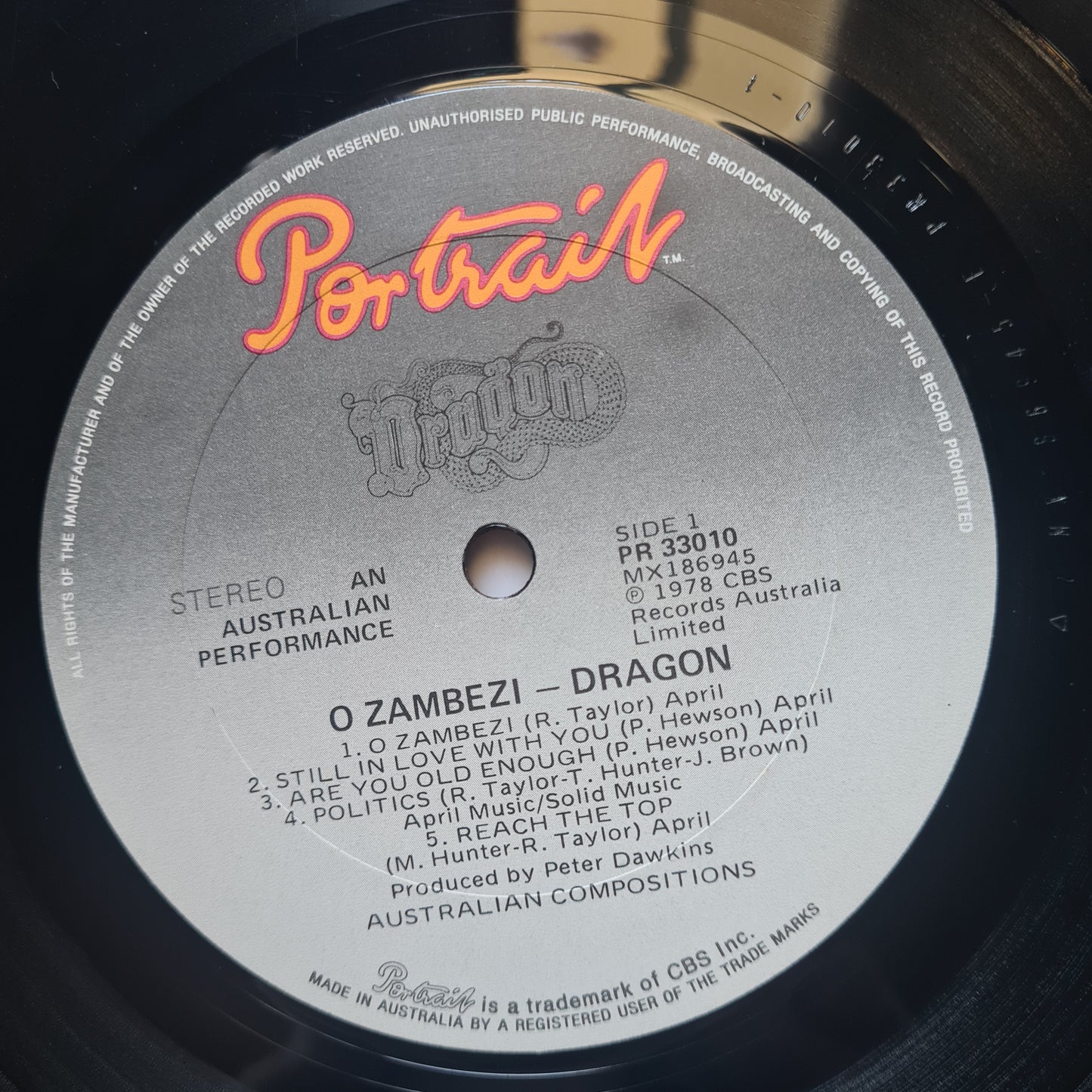 Dragon – Ozambezi - 1978 - Vinyl Record LP