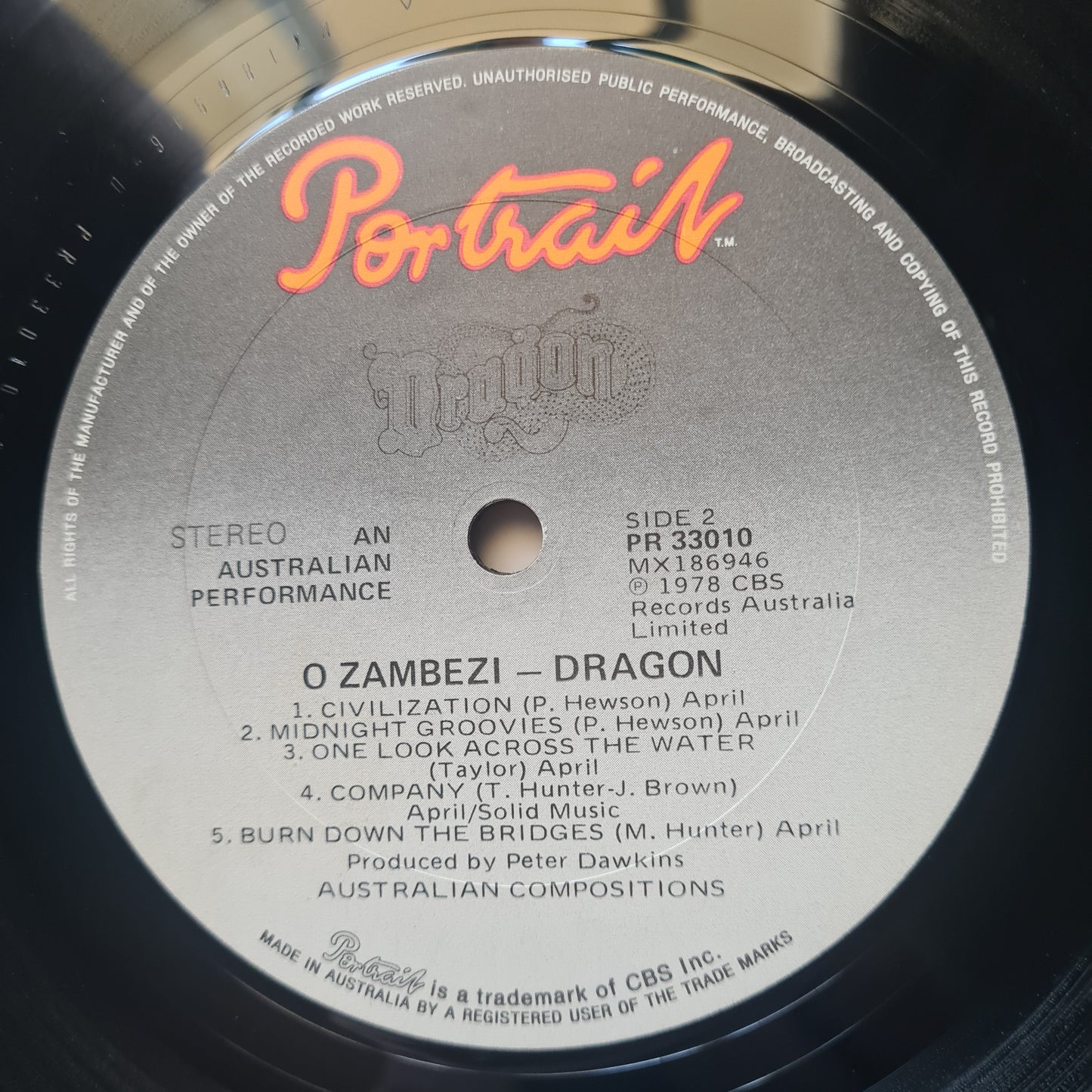 Dragon – Ozambezi - 1978 - Vinyl Record LP