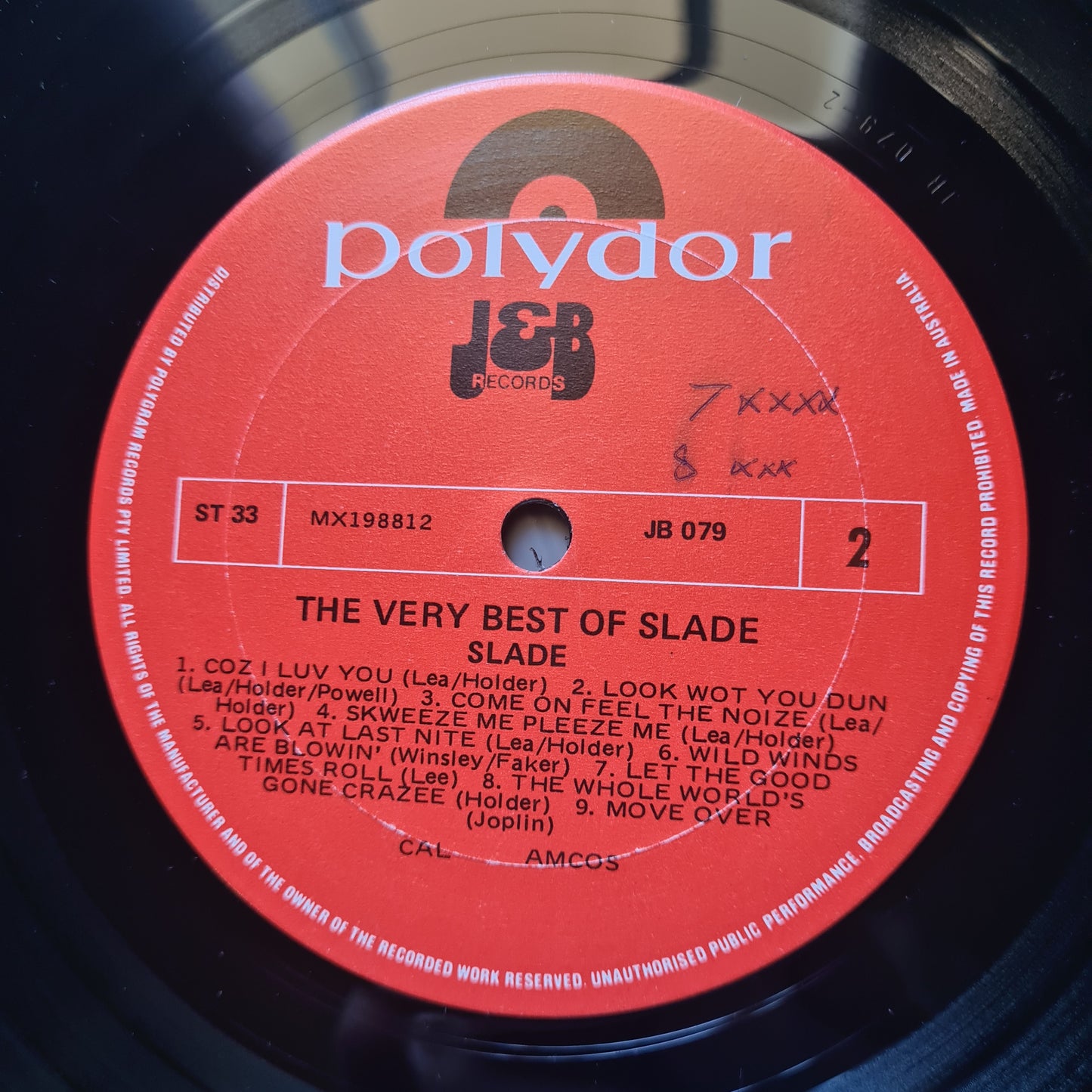 Slade – The Very Best Of Slade - 1982 - Vinyl Record LP