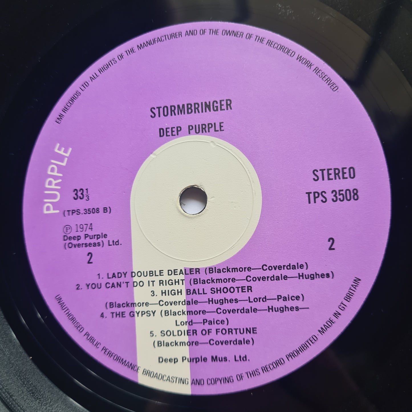 Deep Purple – Stormbringer - 1974 - Vinyl Record LP