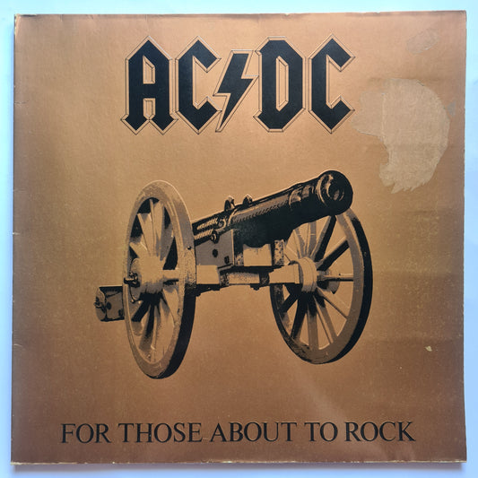 AC/DC – For Those About To Rock - 1981 (German pressing) - Near Mint Vinyl Record LP