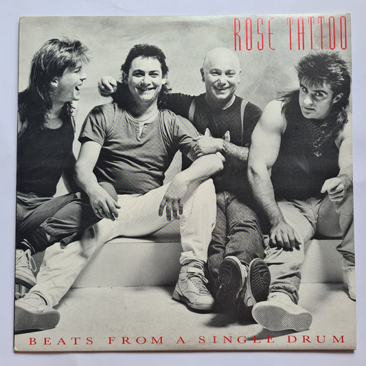 Rose Tattoo – Beats From A Single Drum - 1986 - Vinyl Record LP- Near Mint