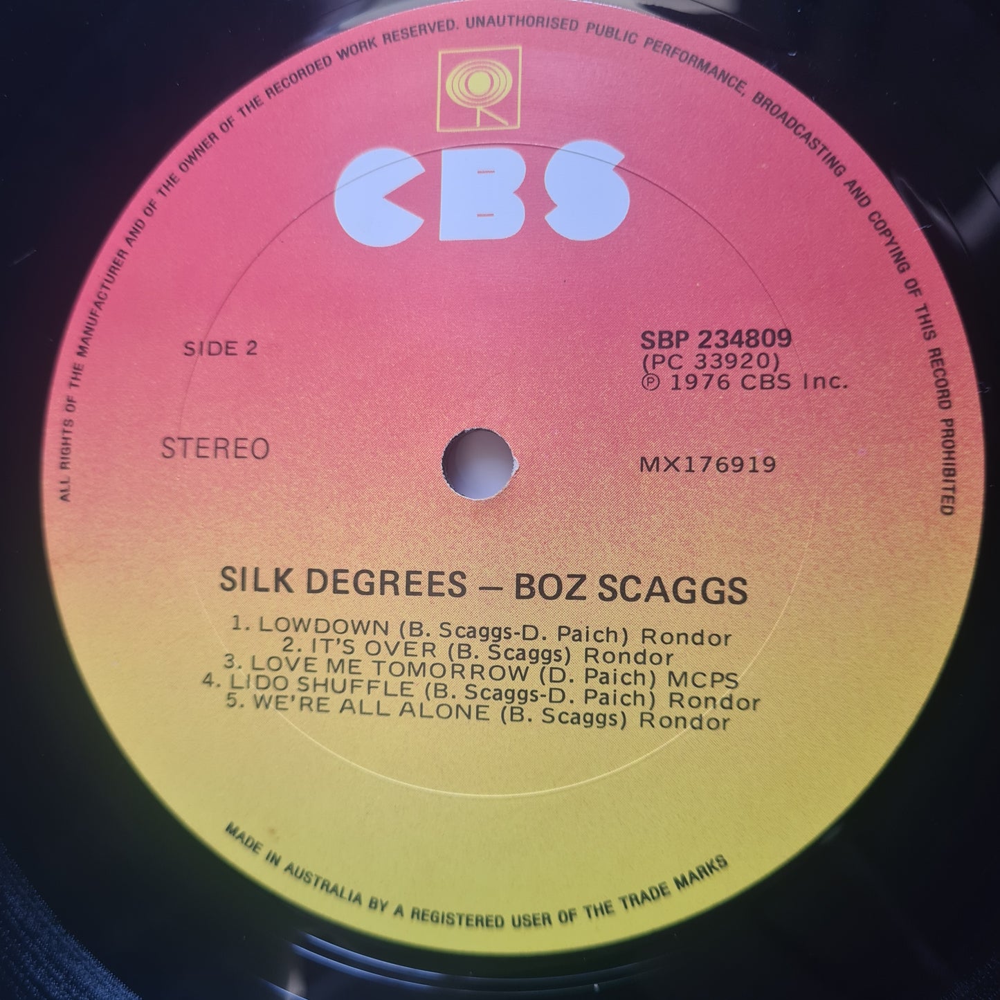 Boz Scaggs – Silk Degrees- 1976 (Gatefold) - Vinyl Record