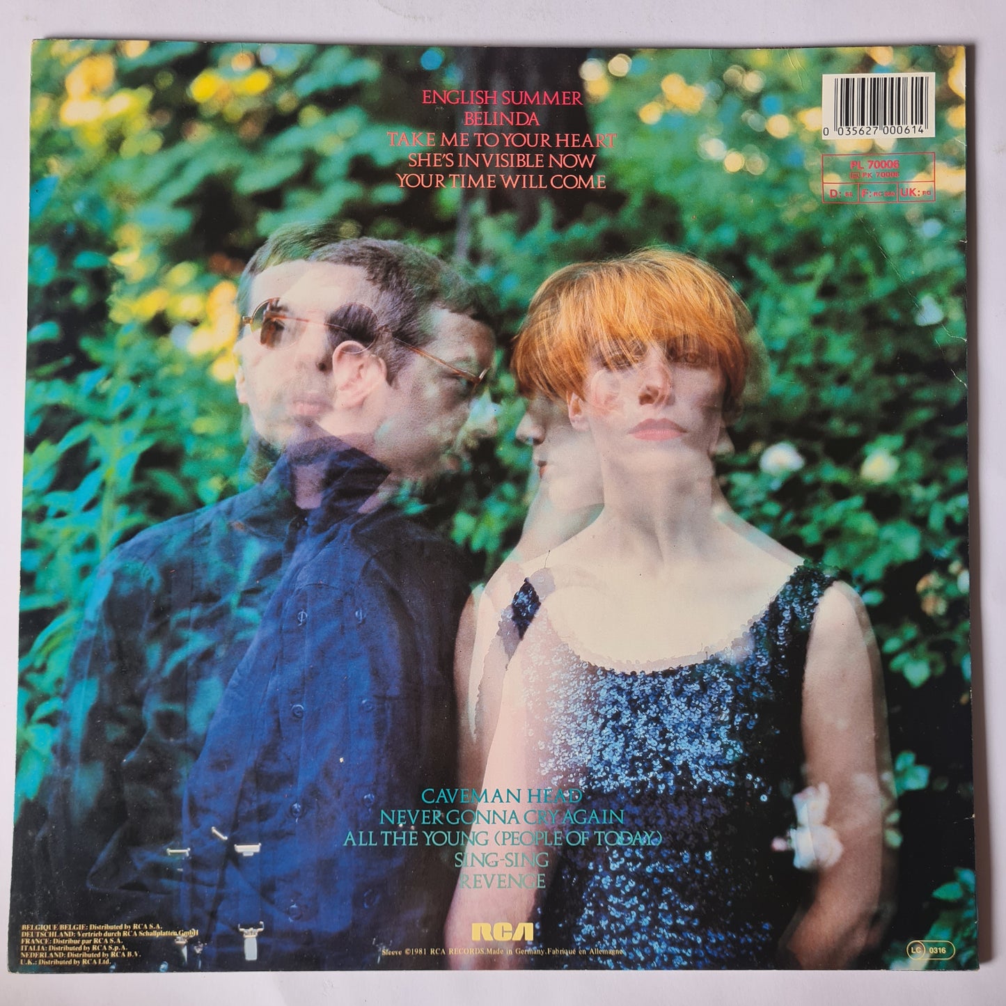 Eurythmics – In The Garden - 1981 (1983 Europe Pressing) - Vinyl Record LP