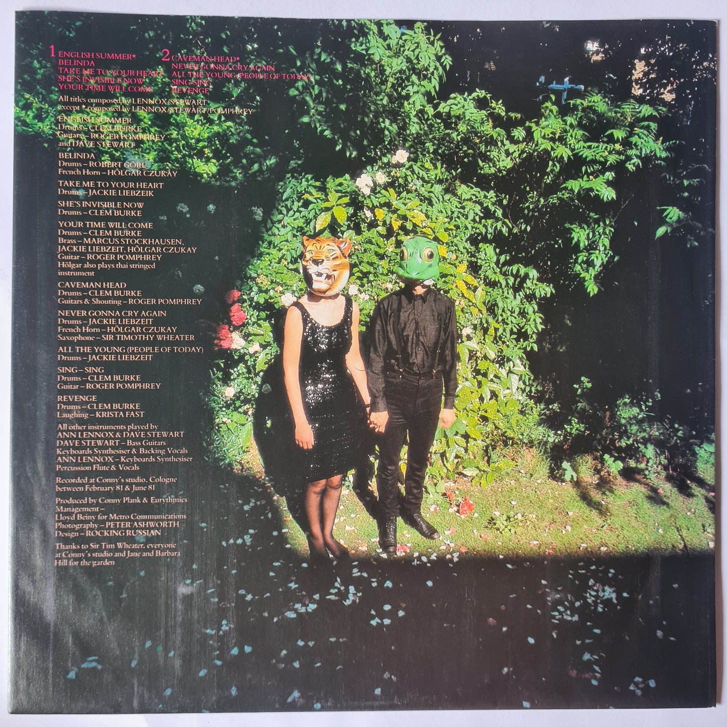 Eurythmics – In The Garden - 1981 (1983 Europe Pressing) - Vinyl Record LP