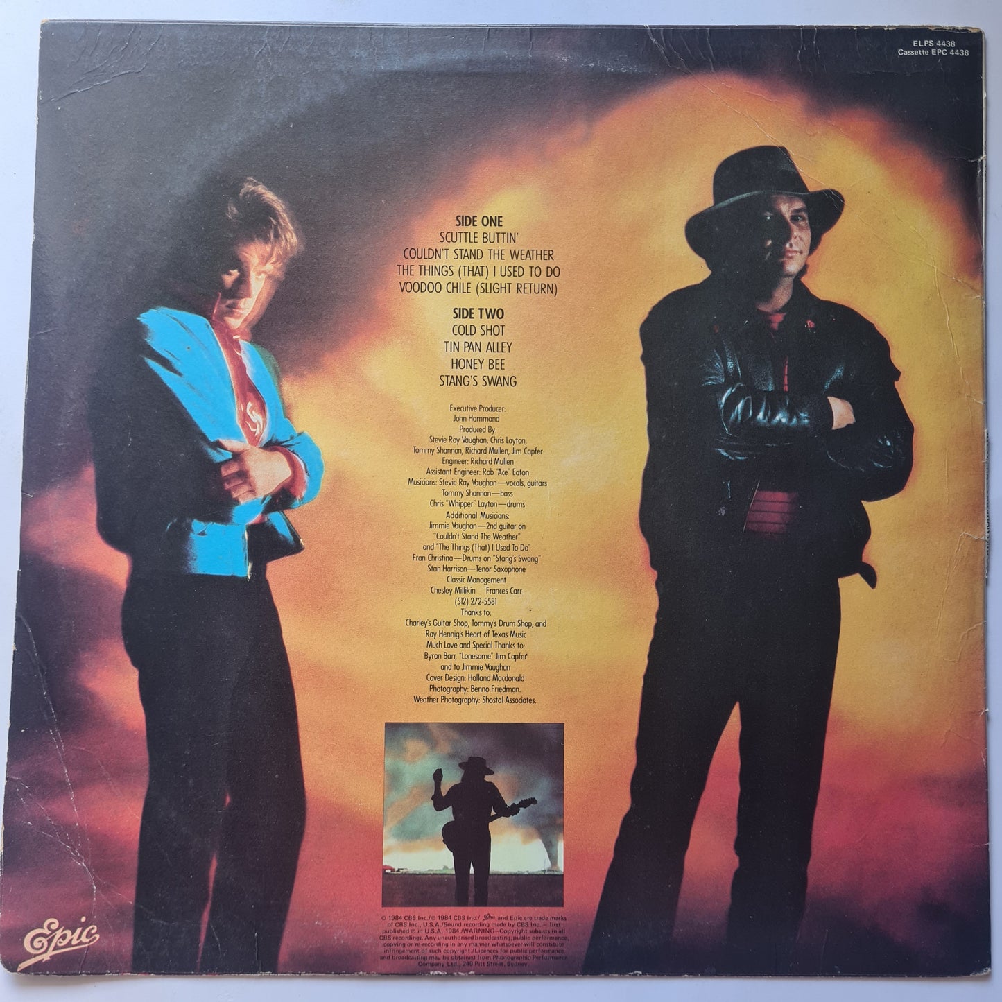 Stevie Ray Vaughan And Double Trouble – Couldn't Stand The Weather- 1984 - Vinyl Record LP