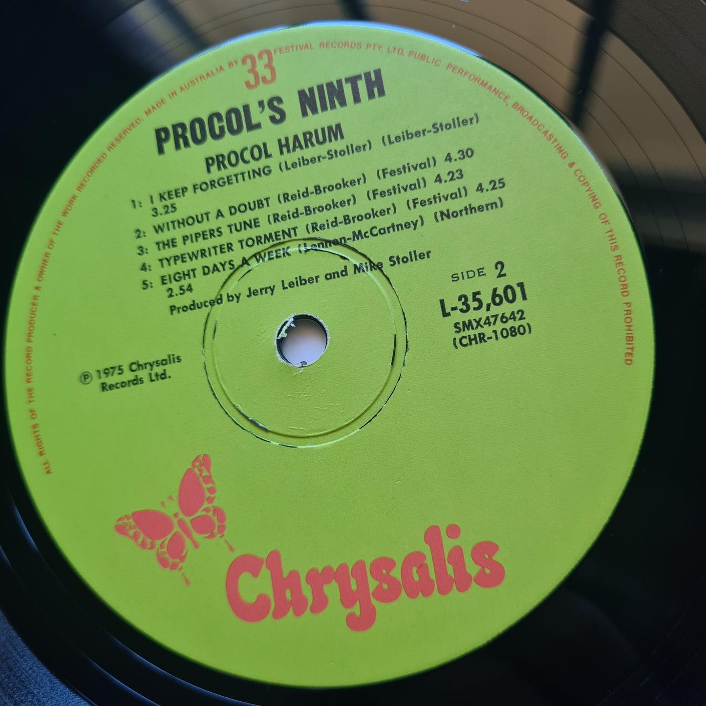 Procol Harum – Procol's Ninth - 1975 - Vinyl Record LP (Near Mint)