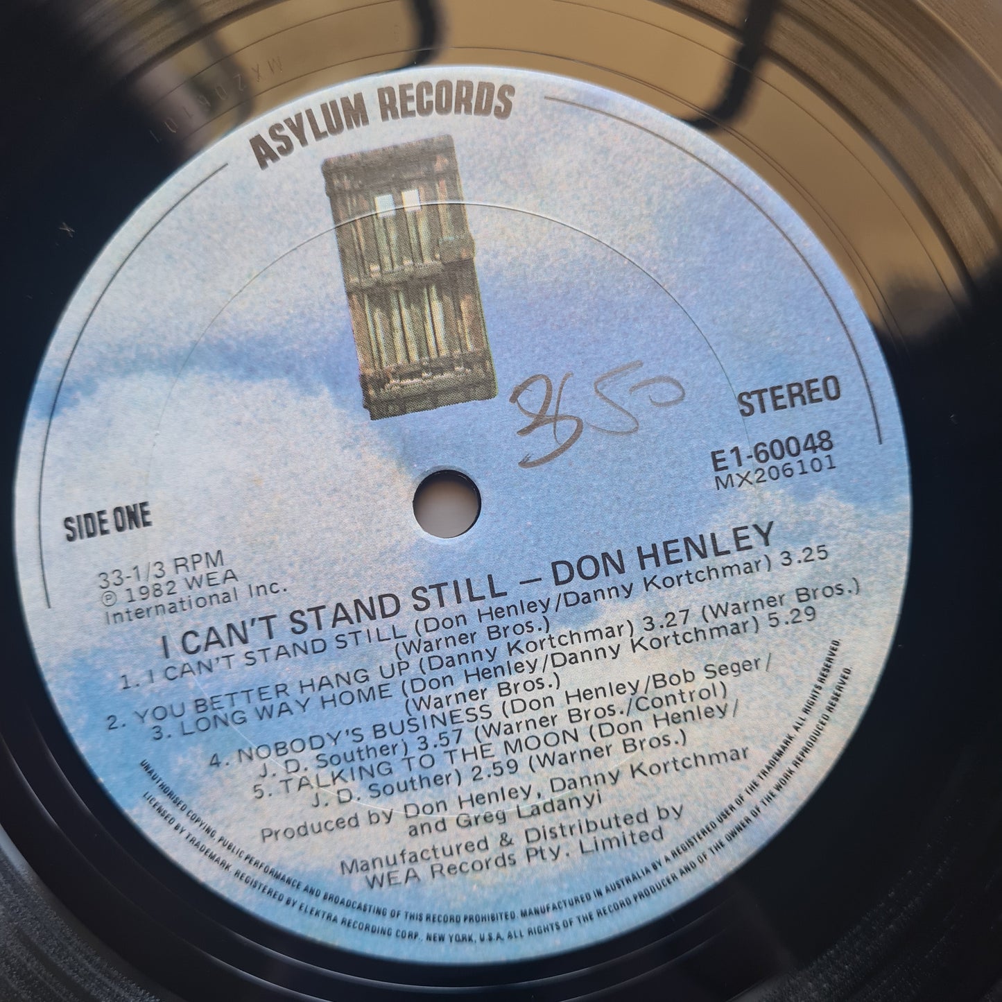 Don Henley (Eagles) – I Can't Stand Still - 1982 - Vinyl Record LP (Near Mint)