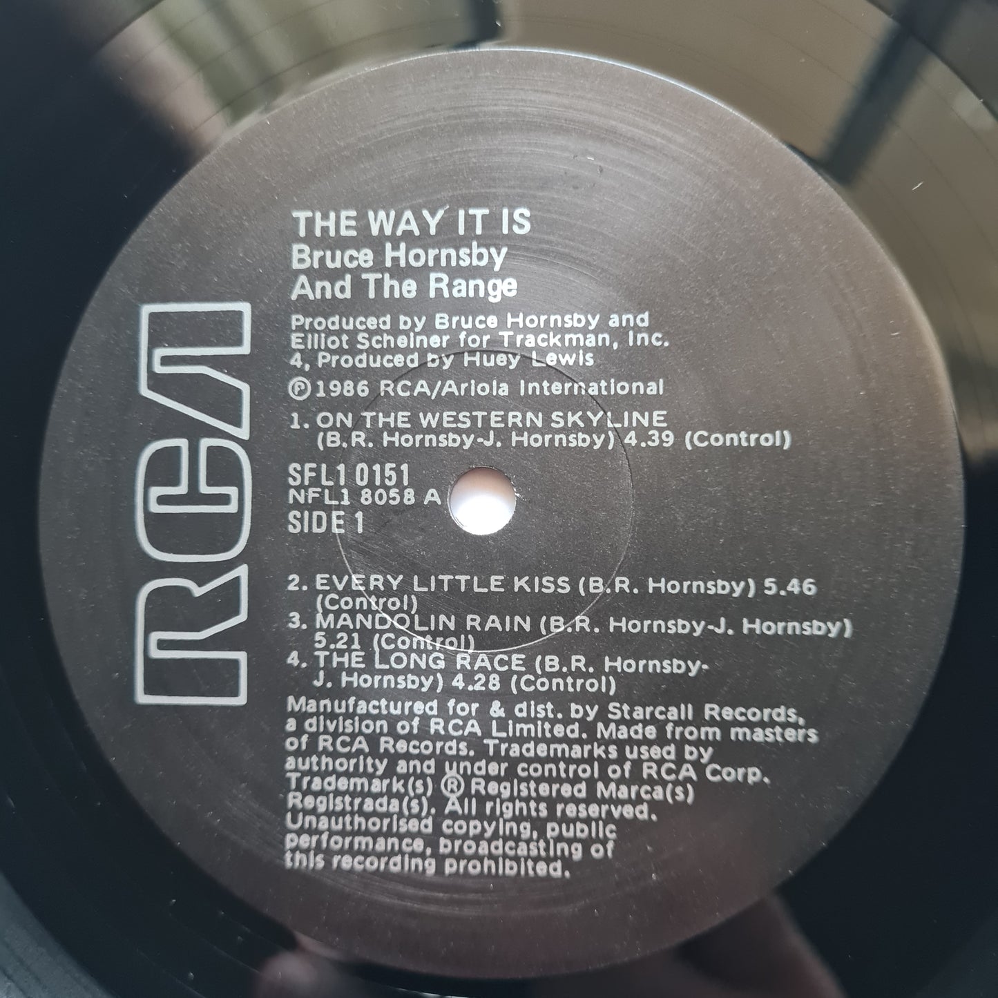 Bruce Hornsby And The Range ‎ – The Way It Is - 1986 - Vinyl Record LP