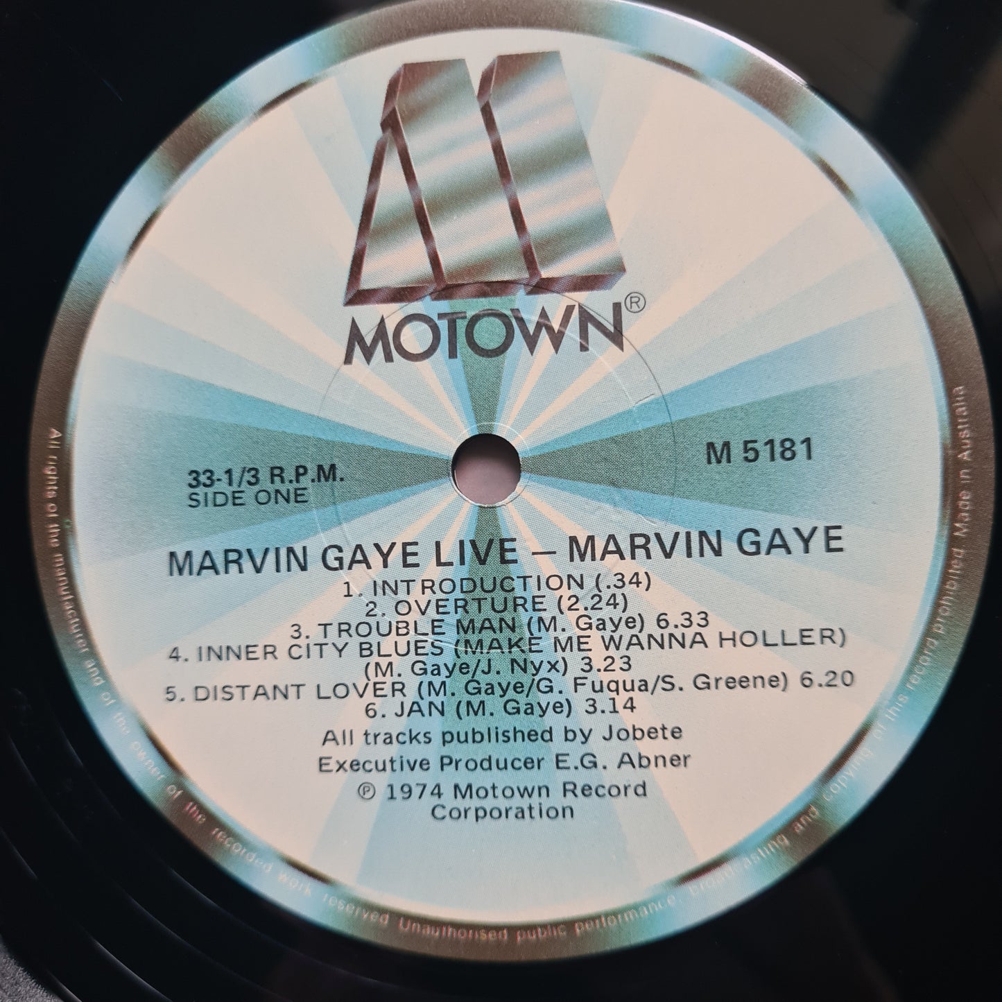 Marvin Gaye – Marvin Gaye Live! - 1974  (1981 Pressing) - Vinyl Record LP