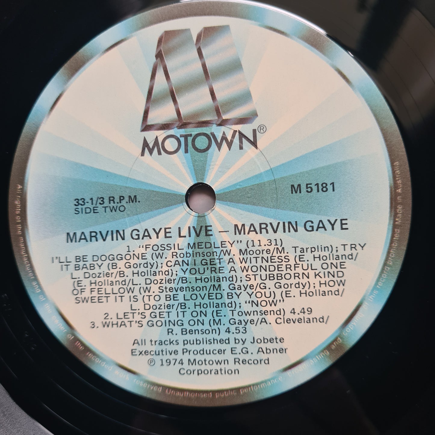 Marvin Gaye – Marvin Gaye Live! - 1974  (1981 Pressing) - Vinyl Record LP