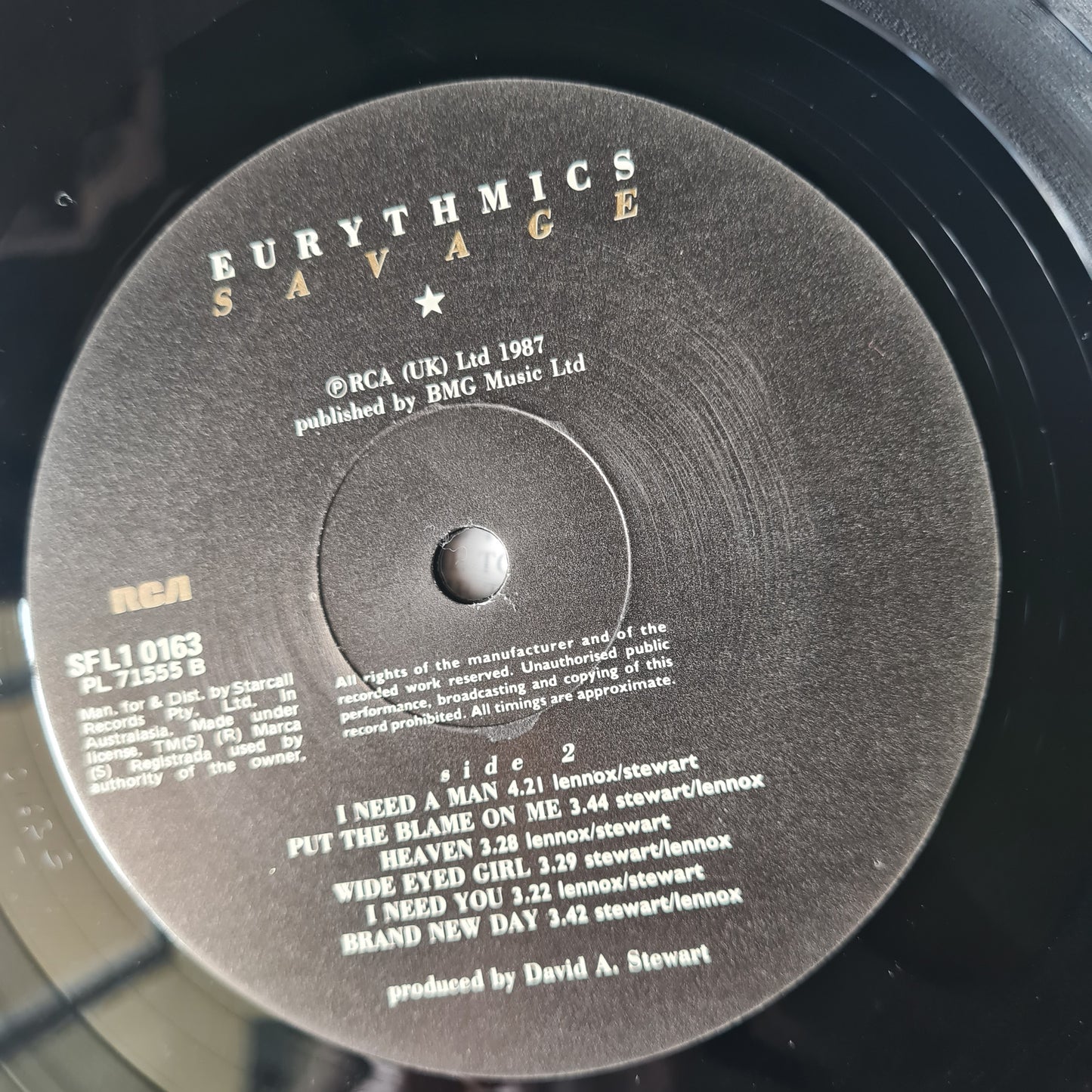 Eurythmics – Savage - 1987 - Vinyl Record LP (near mint)