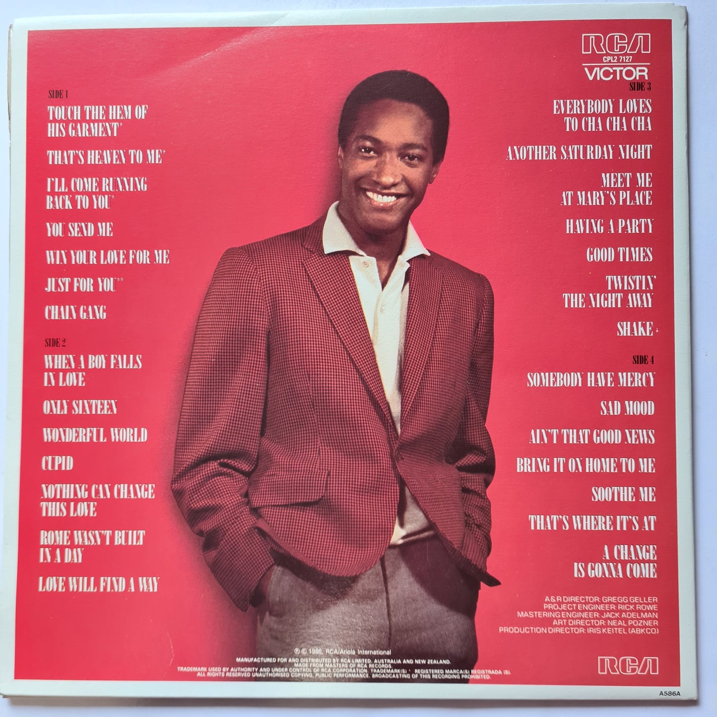 Sam Cooke – The Man And His Music - 1986 - 2LP Vinyl Record (near mint)