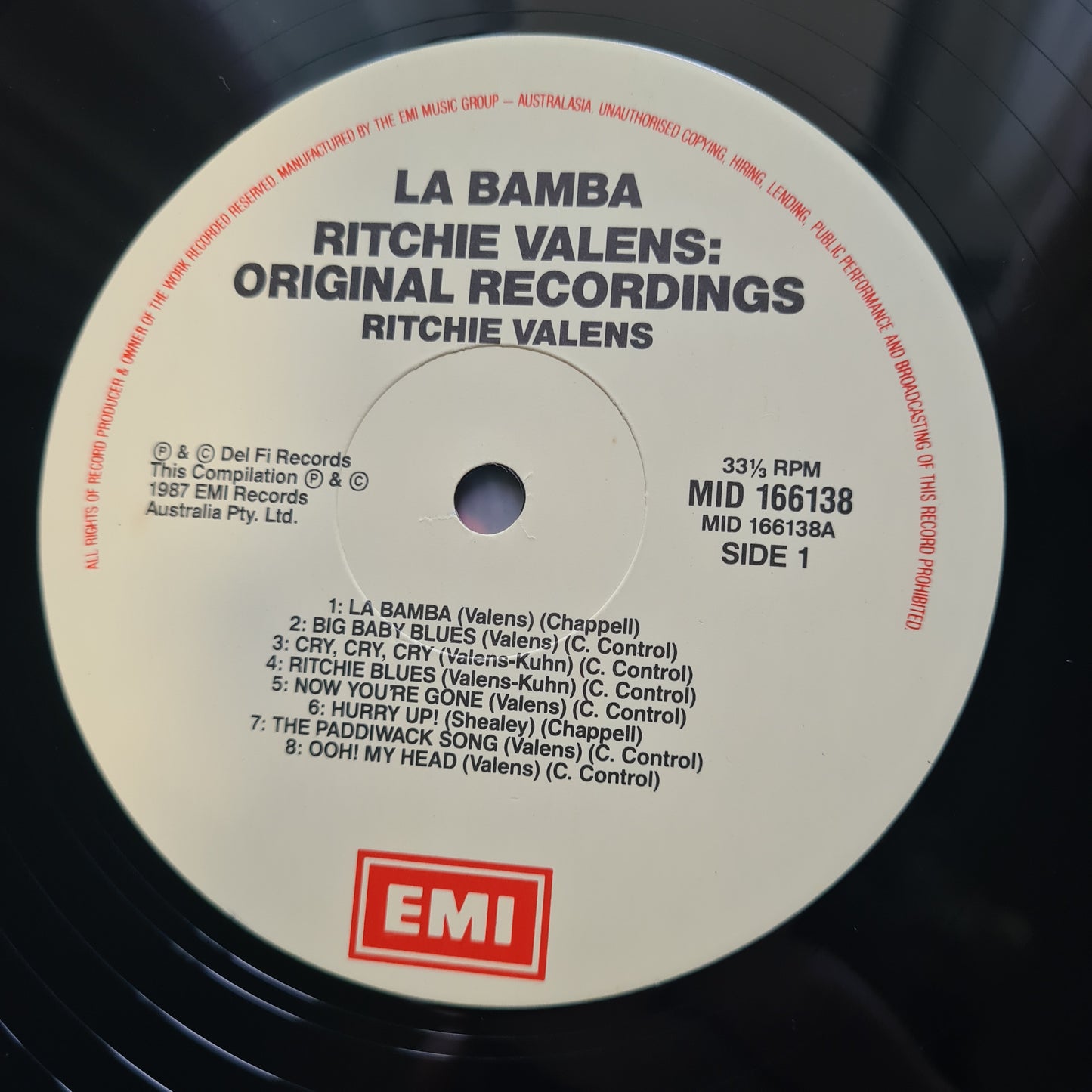 Richie Valens – La Bamba - 1987 - Vinyl Record LP (near mint)