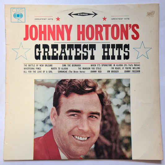 Johnny Horton – Greatest Hits - 1961 - Vinyl Record LP