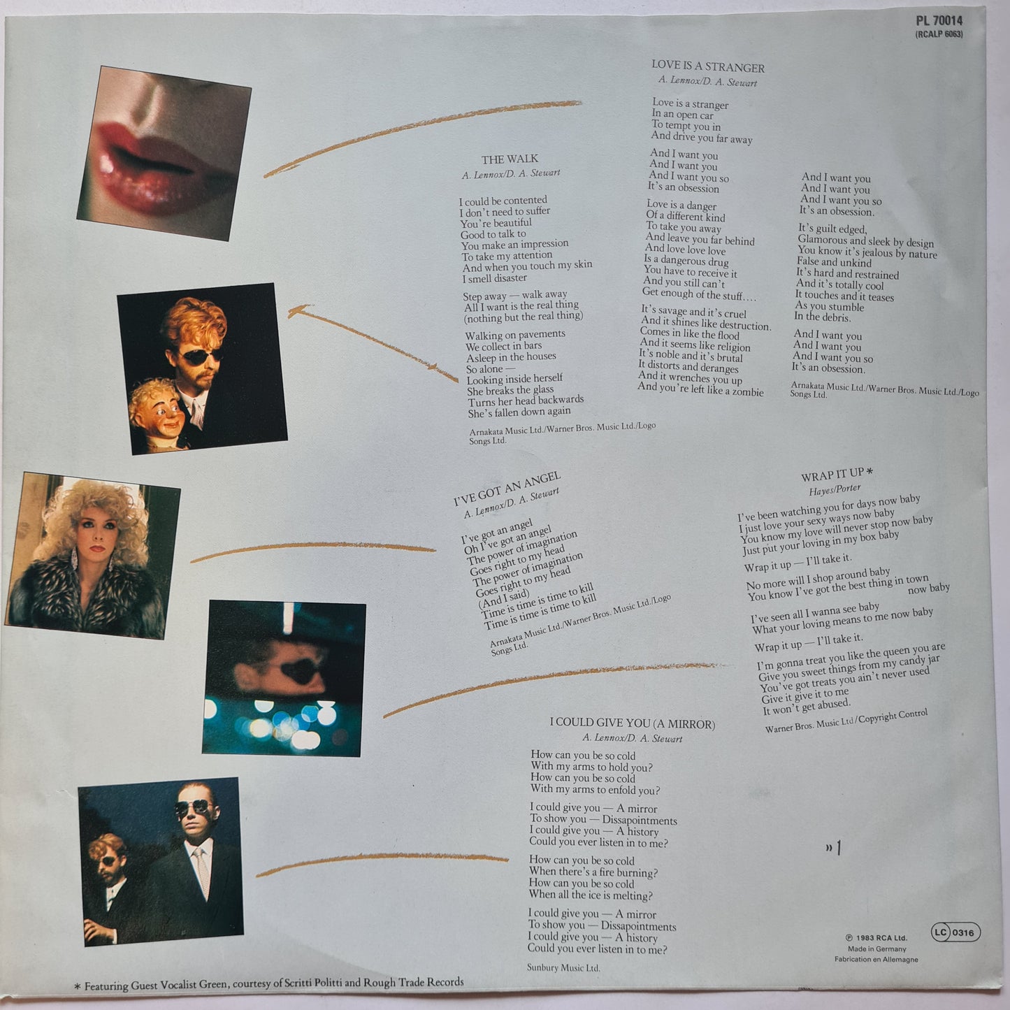 Eurythmics – Sweet Dreams - 1983 - Vinyl Record LP