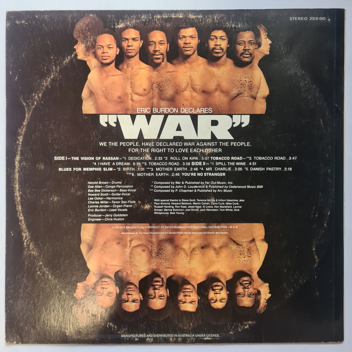 Eric Burdon & War – Eric Burdon Declares "War" - 1970 - Vinyl Record LP