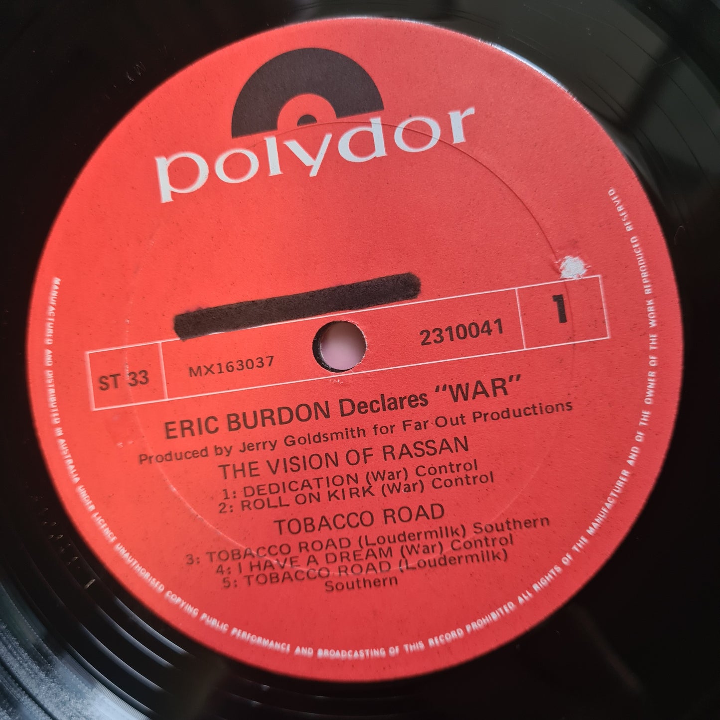 Eric Burdon & War – Eric Burdon Declares "War" - 1970 - Vinyl Record LP