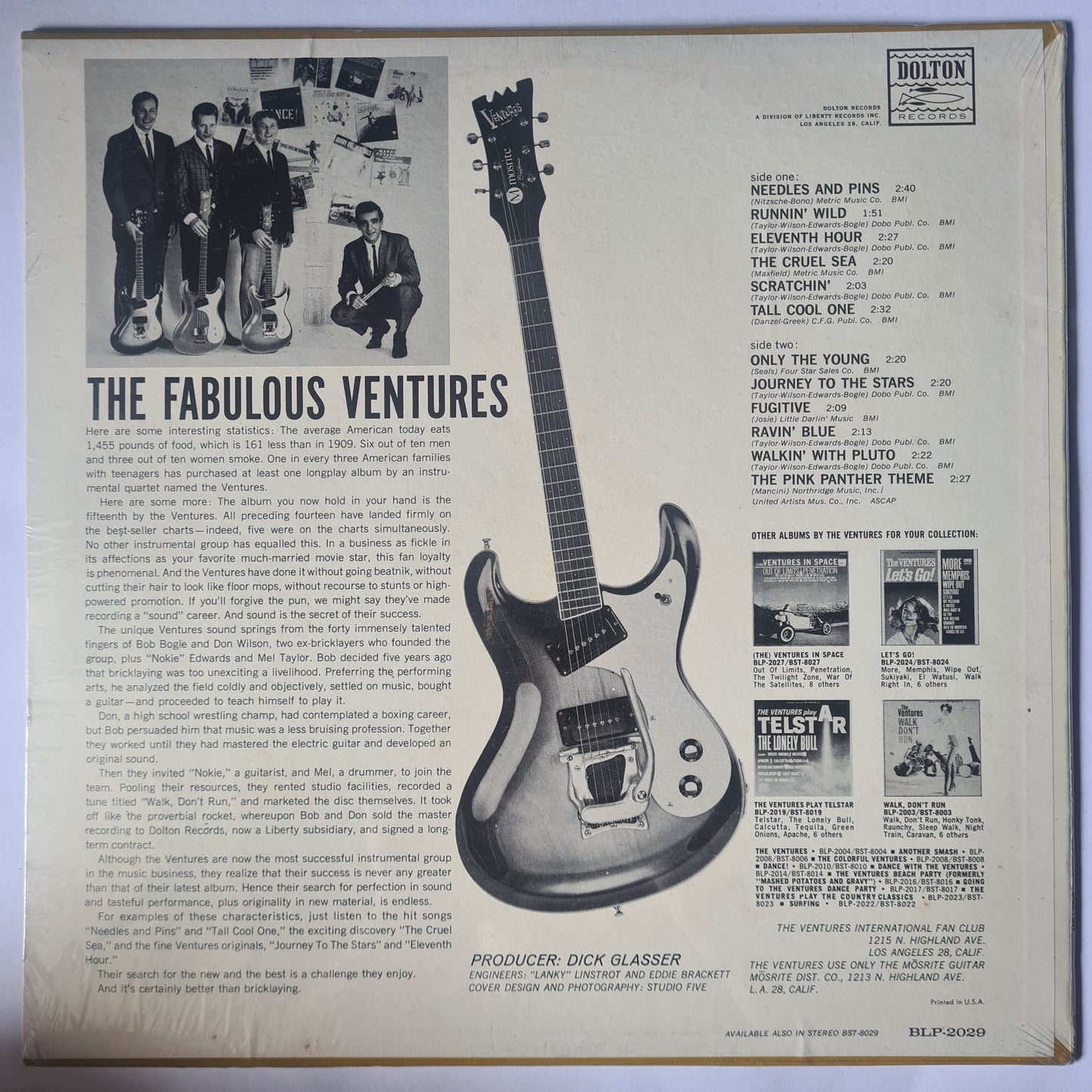 The Ventures – The Fabulous Ventures - 1964 (sealed album) - Vinyl Record LP (mono)