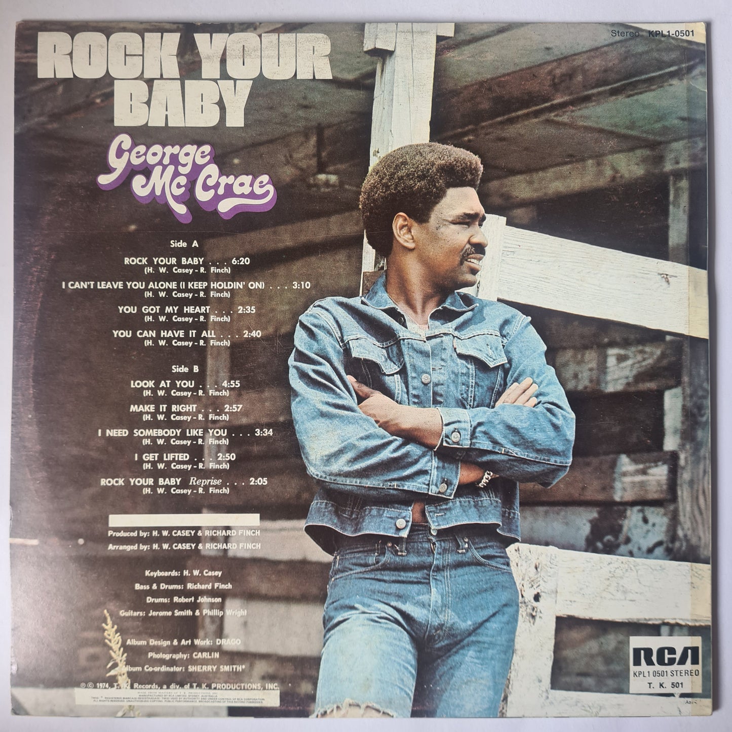 George McCrae – Rock Your Baby - 1974 - Vinyl Record LP (near mint)