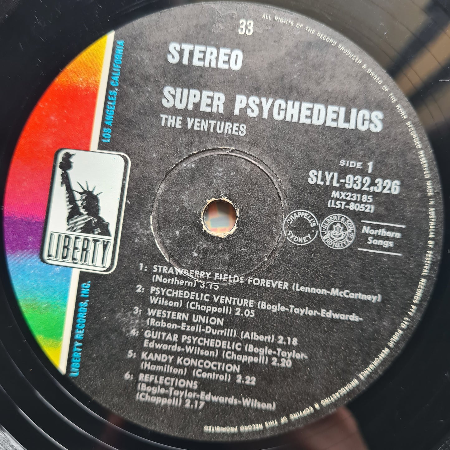 The Ventures – Super Psychedelics - 1967 - Vinyl Record LP