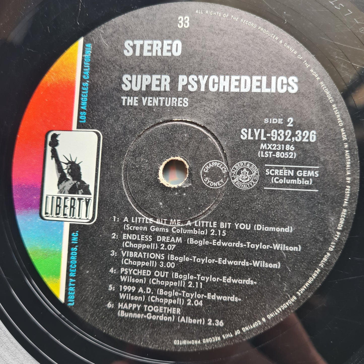 The Ventures – Super Psychedelics - 1967 - Vinyl Record LP