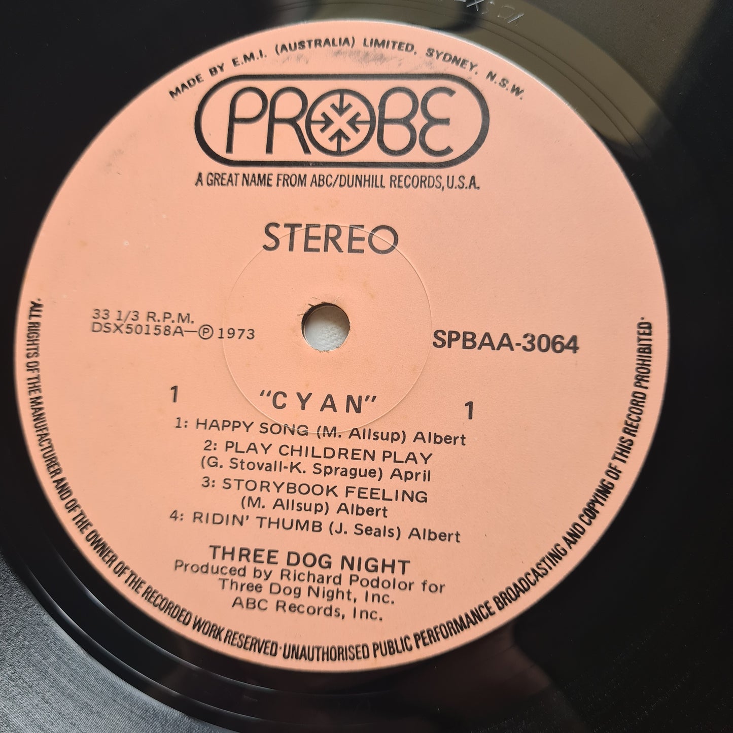 Three Dog Night – Cyan - 1973 (Near Mint) - Vinyl Record LP Gatefold)