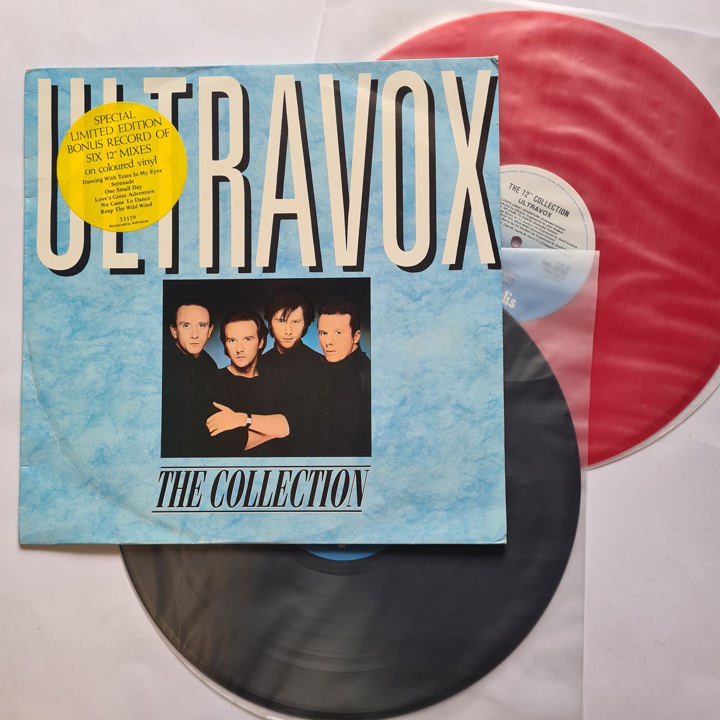 Ultravox – The Collection - 1984 - Vinyl Record LP (with Limited Edition, Red Vinyl  12"mixes)