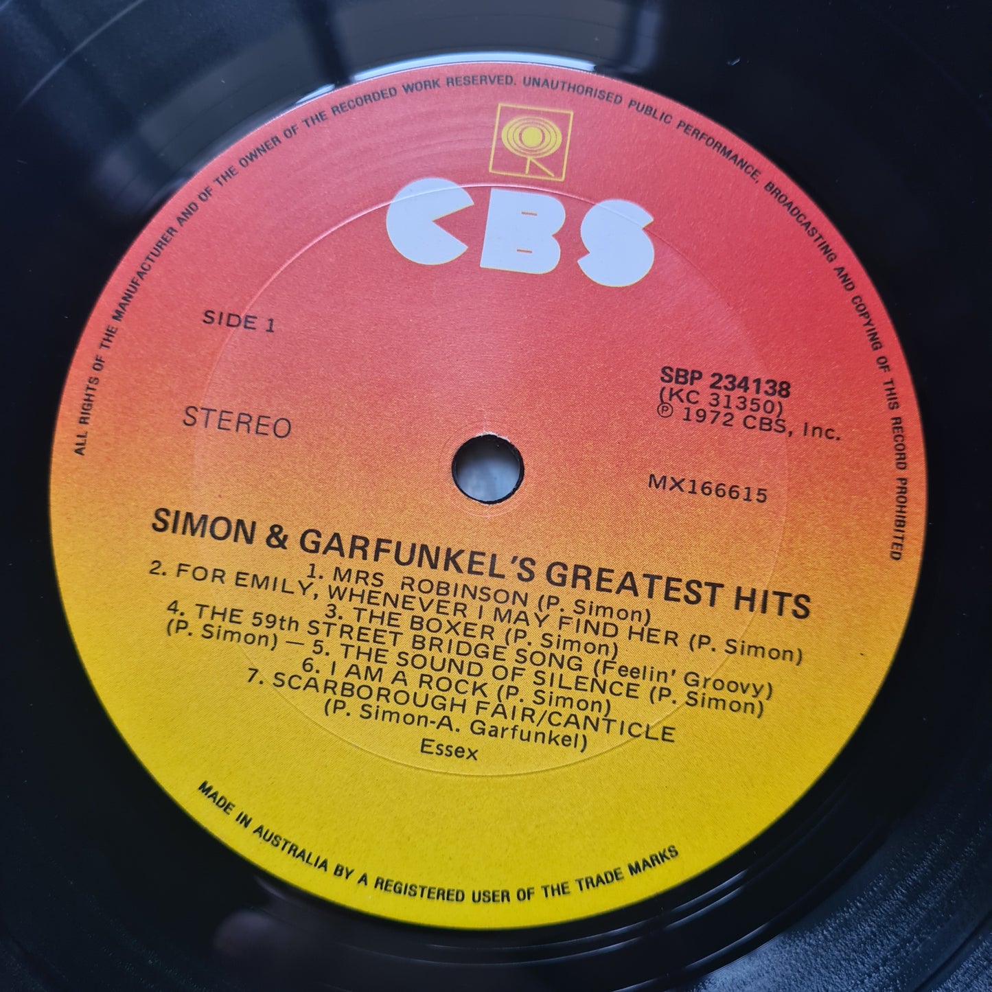 Simon & Garfunkel – Simon & Garfunkel's Greatest Hits - 1972 - Vinyl Record LP