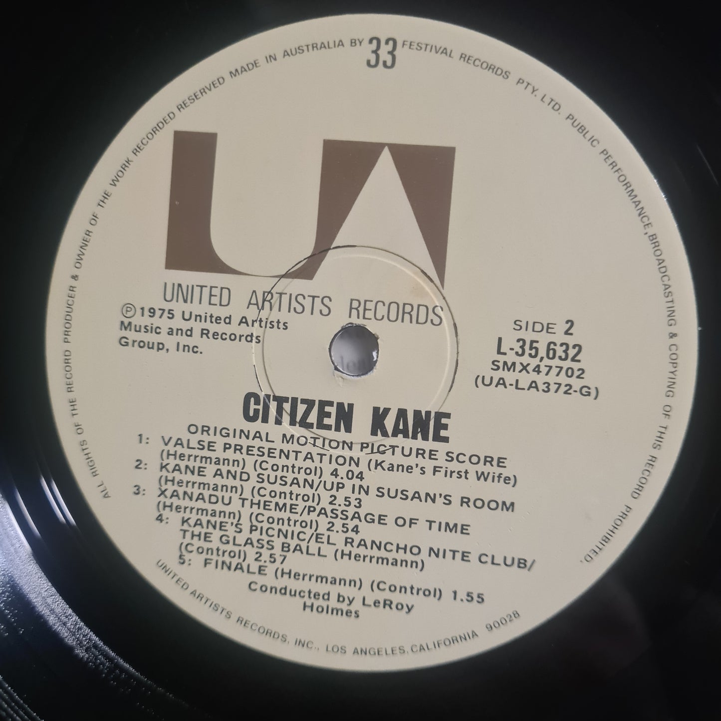 Bernard Harrmann – Citizen Kane (The Original Motion Picture Score Soundtrack)- 1975 - Vinyl Record LP