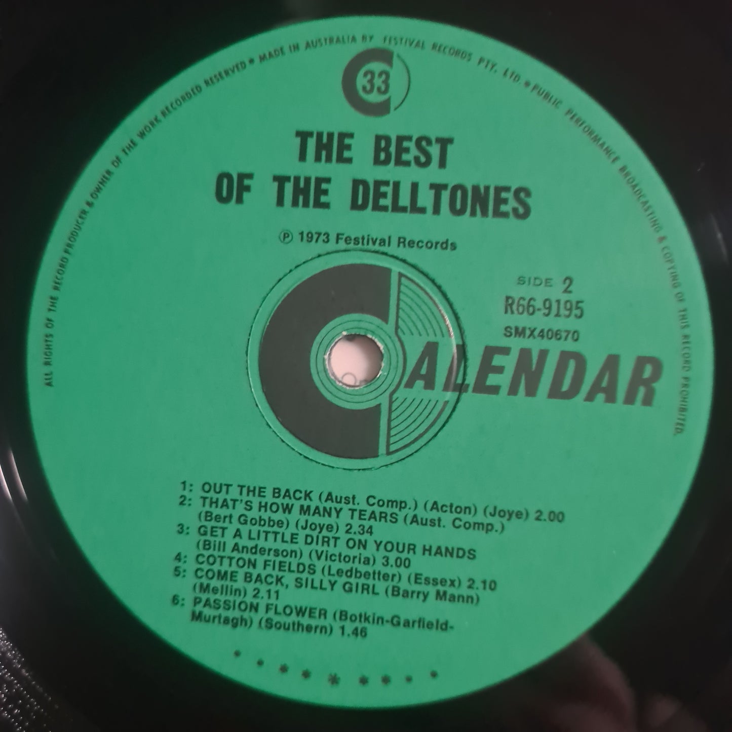 The Delltones – The Best of The Delltones - 1973 - Vinyl Record LP