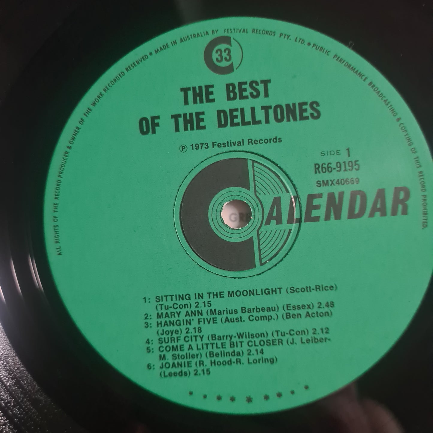 The Delltones – The Best of The Delltones - 1973 - Vinyl Record LP