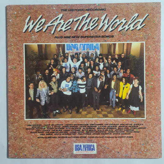 Various: USA For Africa – We Are The World - 1985 - Vinyl Record LP (Springsteen, Prince, Tina Turner, Huey Lewis, etc) (Copy)