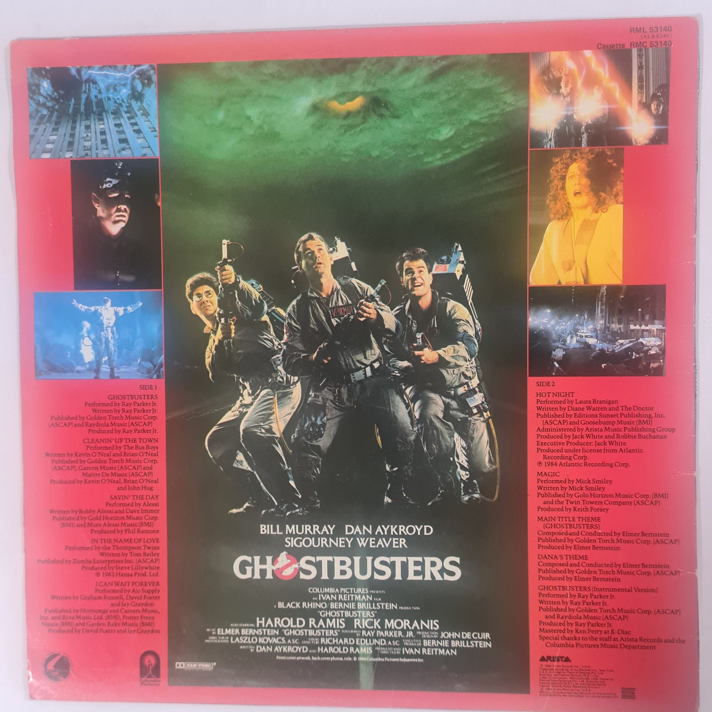 Various – Ghostbusters (Original Soundtrack Album)- 1985 - Vinyl Record LP