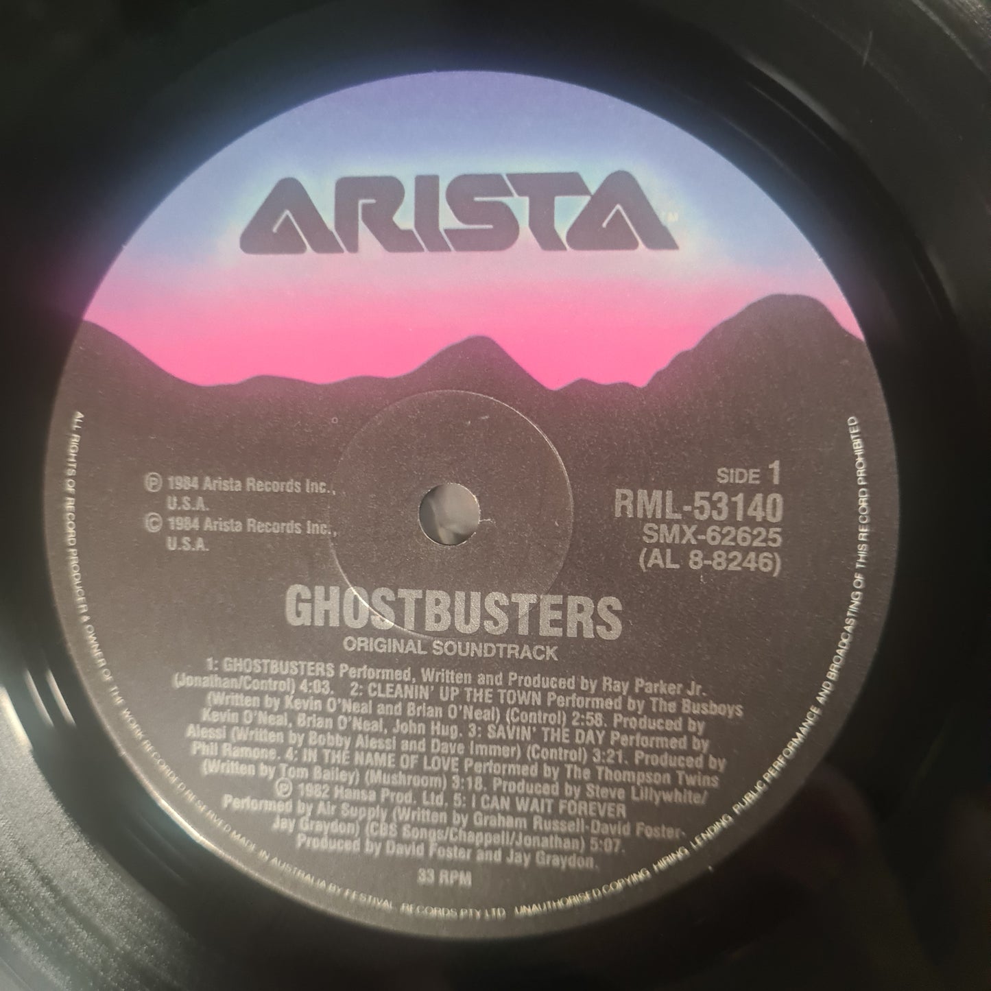 Various – Ghostbusters (Original Soundtrack Album)- 1985 - Vinyl Record LP