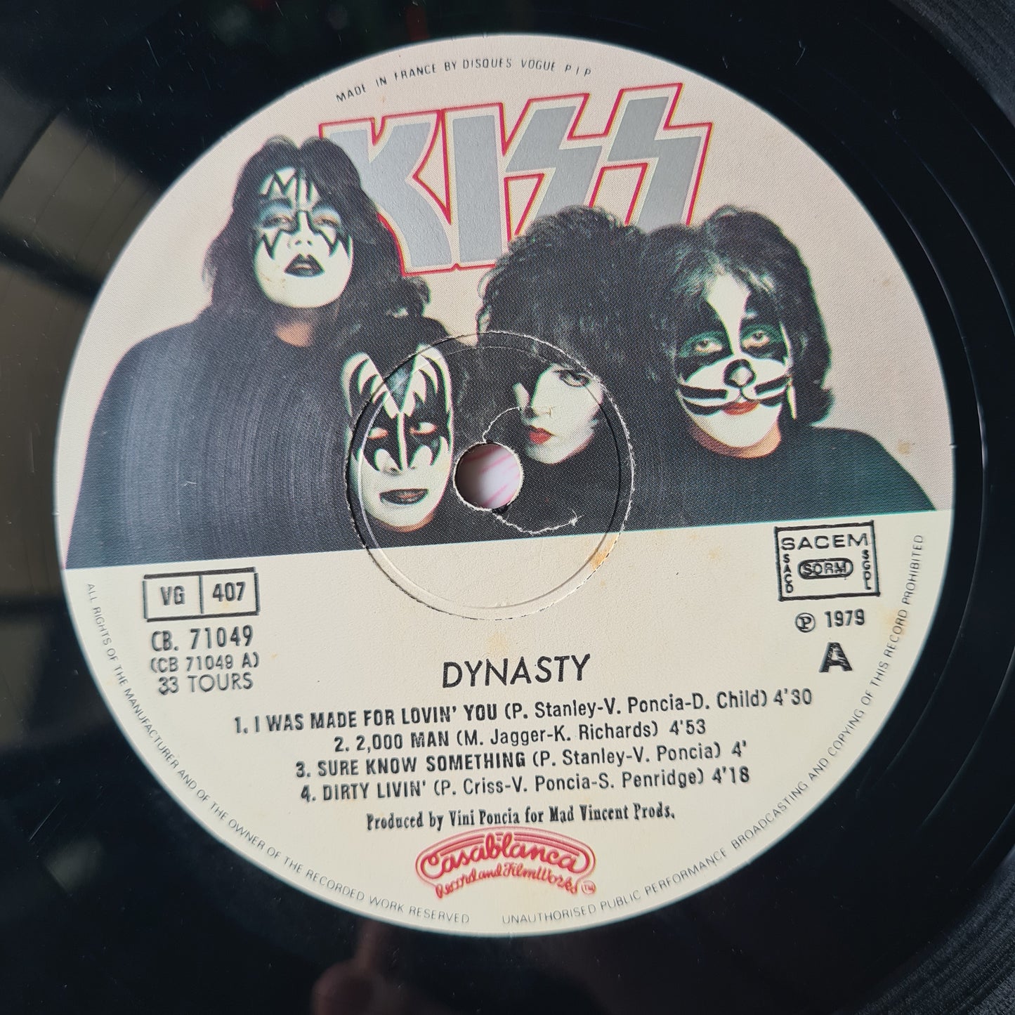 KISS – Dynasty - 1979 - (French Pressing) Vinyl Record LP