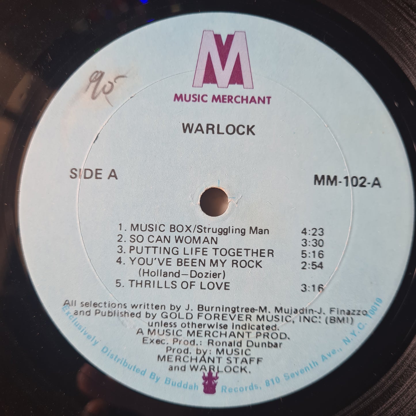 Warlock – Warlock - 1972 - Vinyl Record LP (RARE)