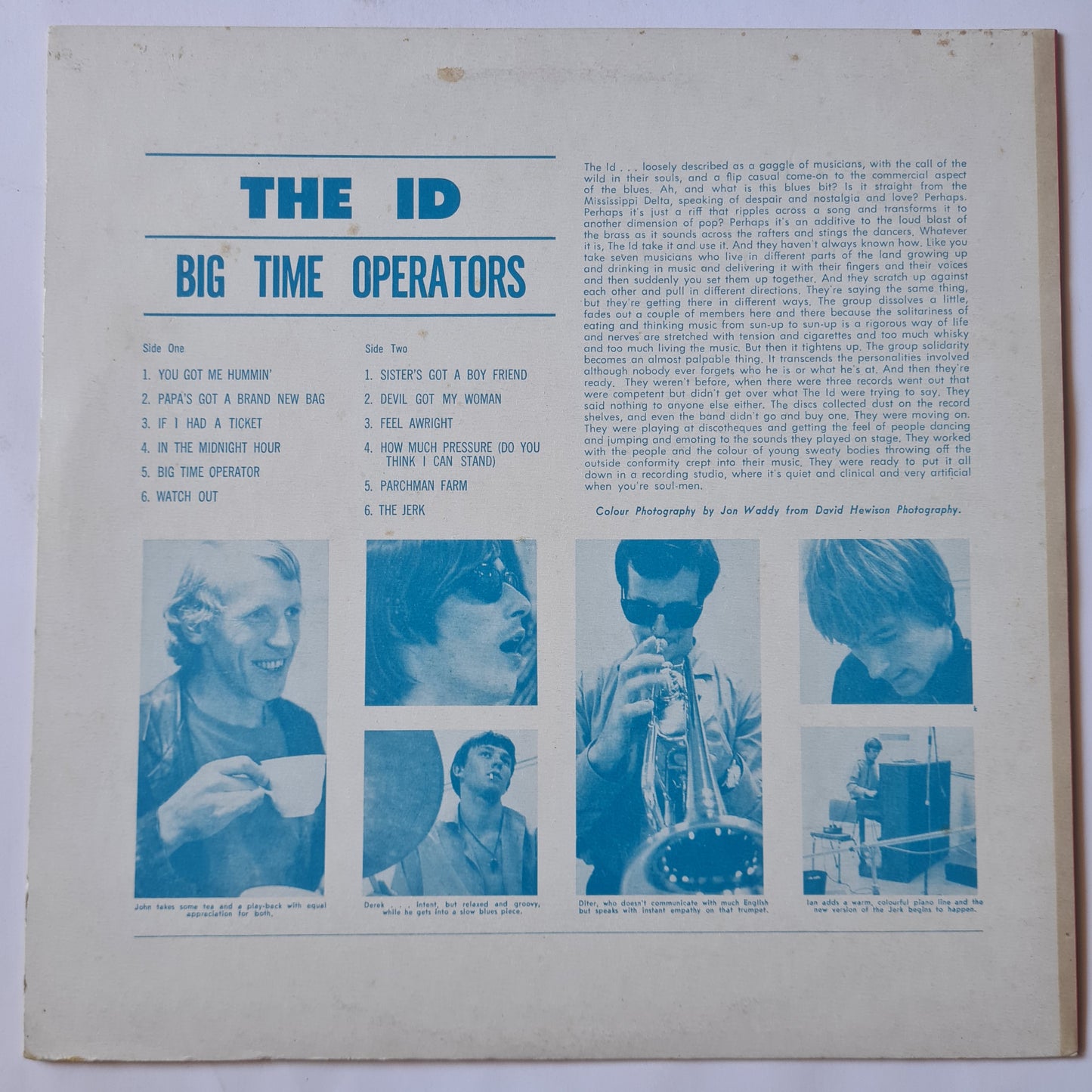 The ID (featuring Jeff St. John) – Big Time Operators - 1967 (2015 Spanish Pressing) - Vinyl Record LP