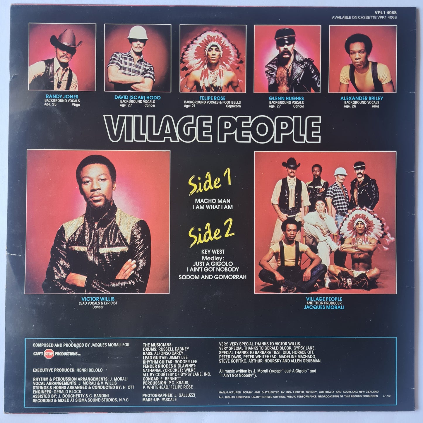 Village People – Macho Man - 1977 - Vinyl Record